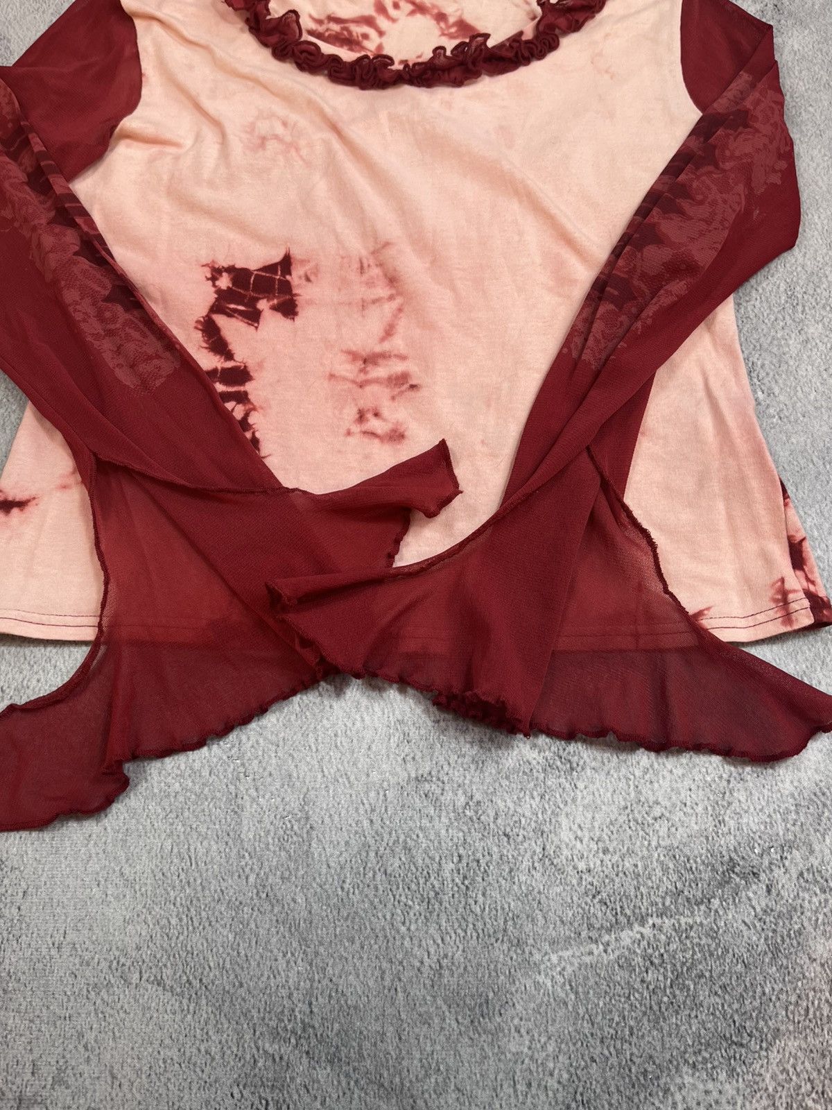 Other Vintage Y2K abstract all over blouse longsleeve Japanese Size XL / US 12-14 / IT 48-50 - 3 Thumbnail