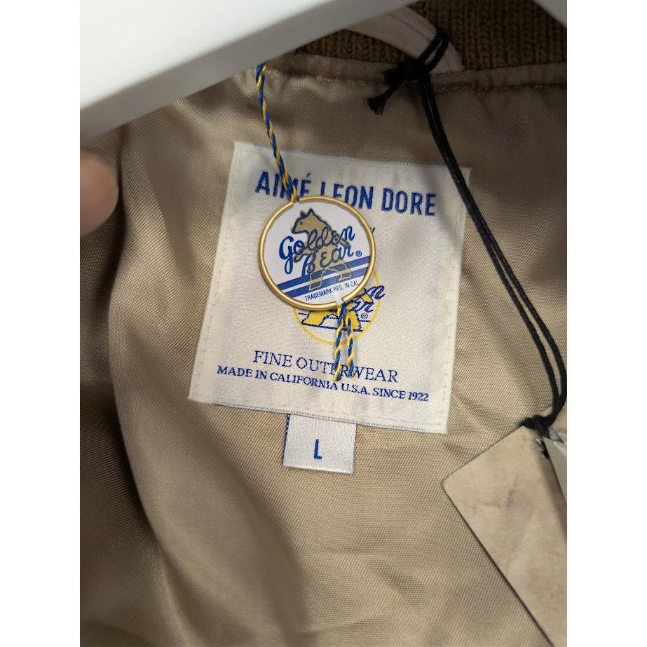 Aime Leon Dore o1rshd1 Crest Varsity Jacket in Camel Stone / Naked Size US L / EU 52-54 / 3 - 20 Thumbnail