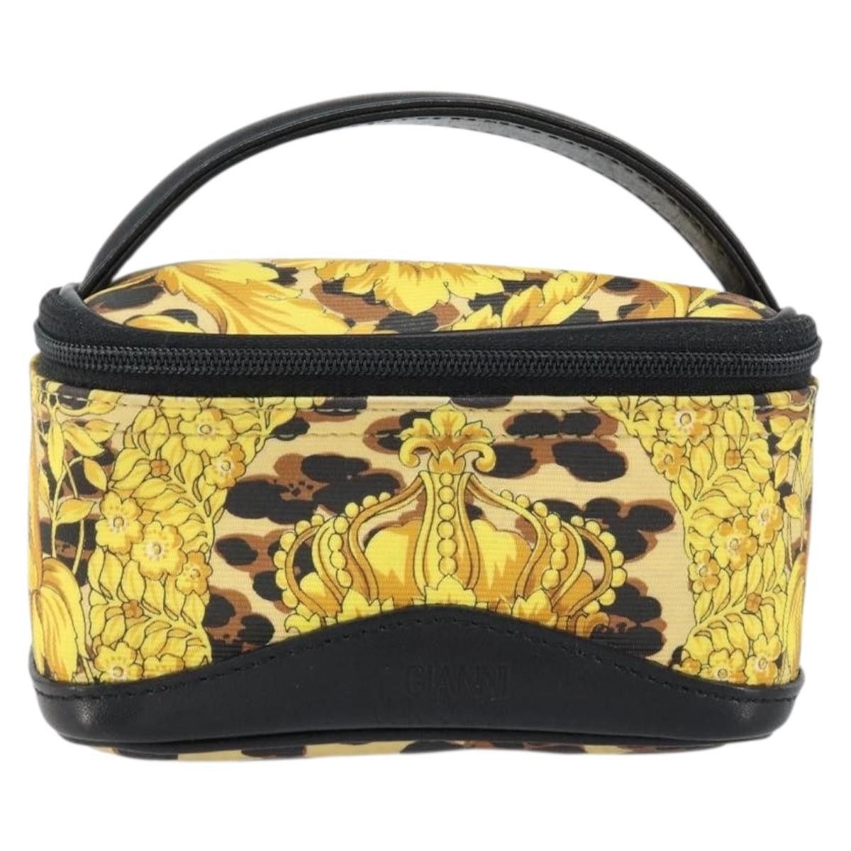 Versace Versace Vanity Hand Bag Canvas and Leather Size ONE SIZE - 1 Thumbnail
