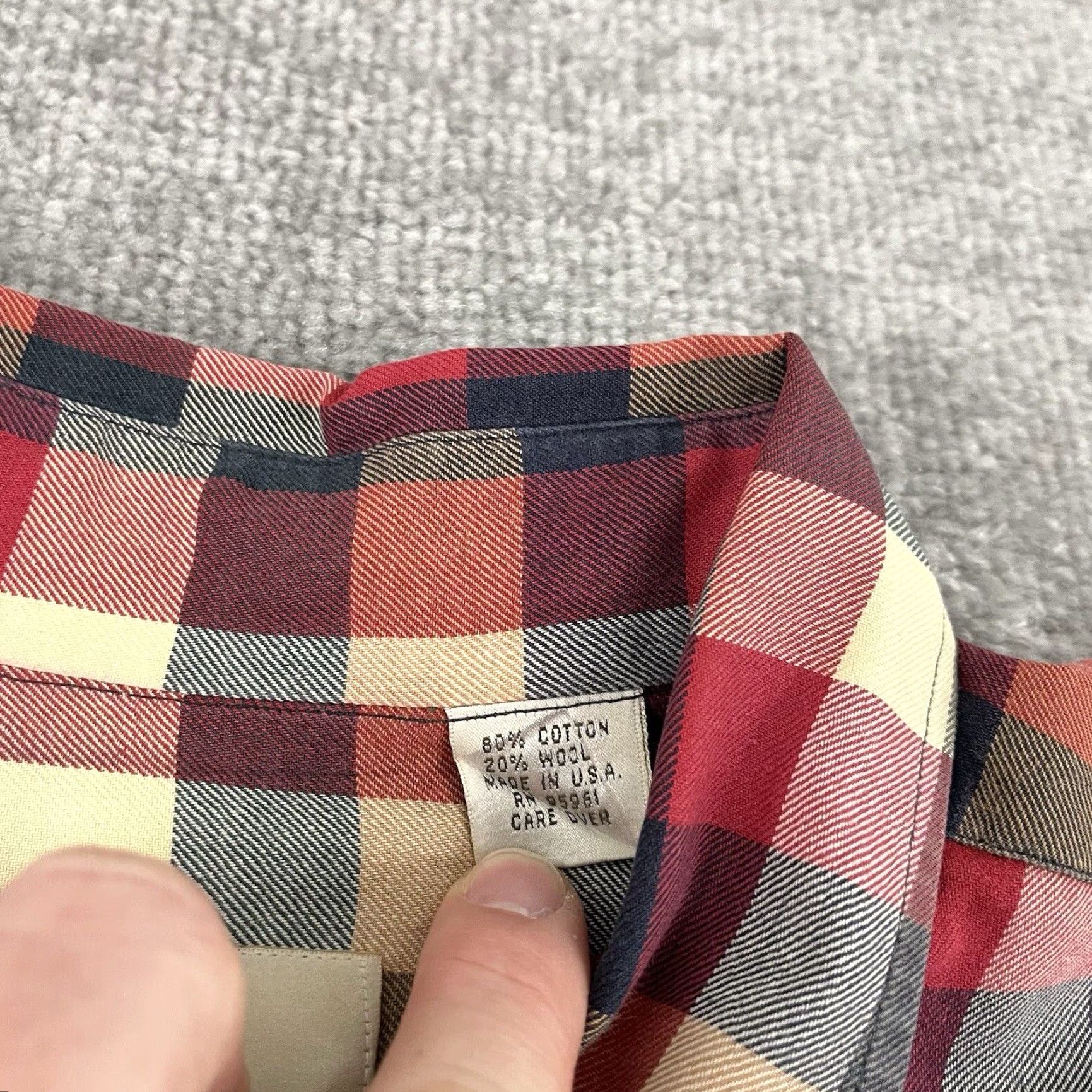 Vintage VINTAGE VIYELLA Shirt Mens XL Multi Plaid Wool Blend Button-Down Long Sleeve - Casual, Business, Workwear - Fall Winter Per United States (Wait) Size US XL / EU 56 / 4 - 3 Thumbnail