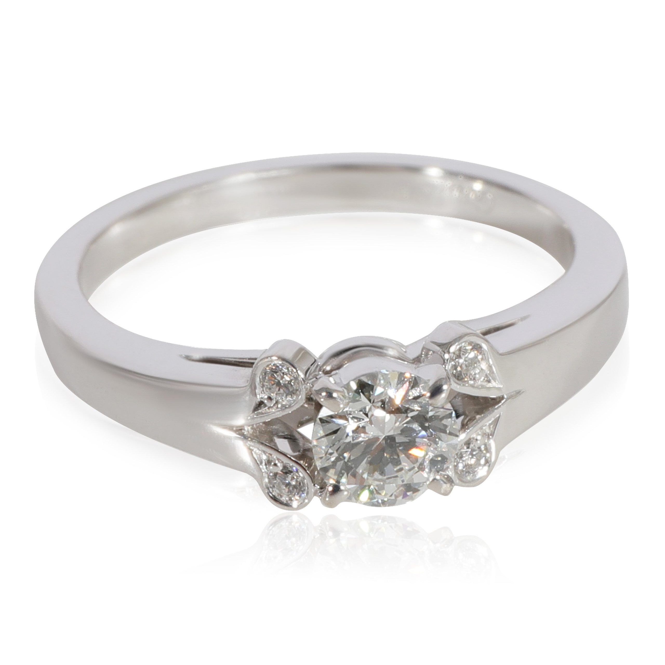 image of Cartier Ballerine Diamond Engagement Ring In Platinum F Vvs2 0.35 Ct in Silver, Women's