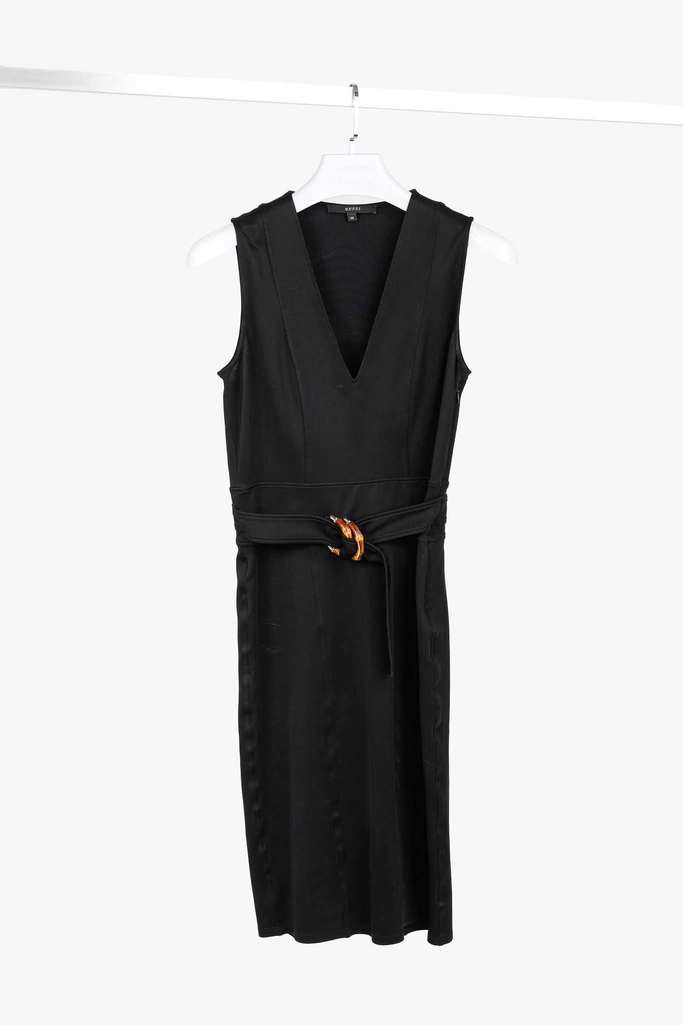 Gucci Gucci Resort 2007 Black Jersey Horsebit-Buckle Dress Size M / US 6-8 / IT 42-44 - 1 Thumbnail
