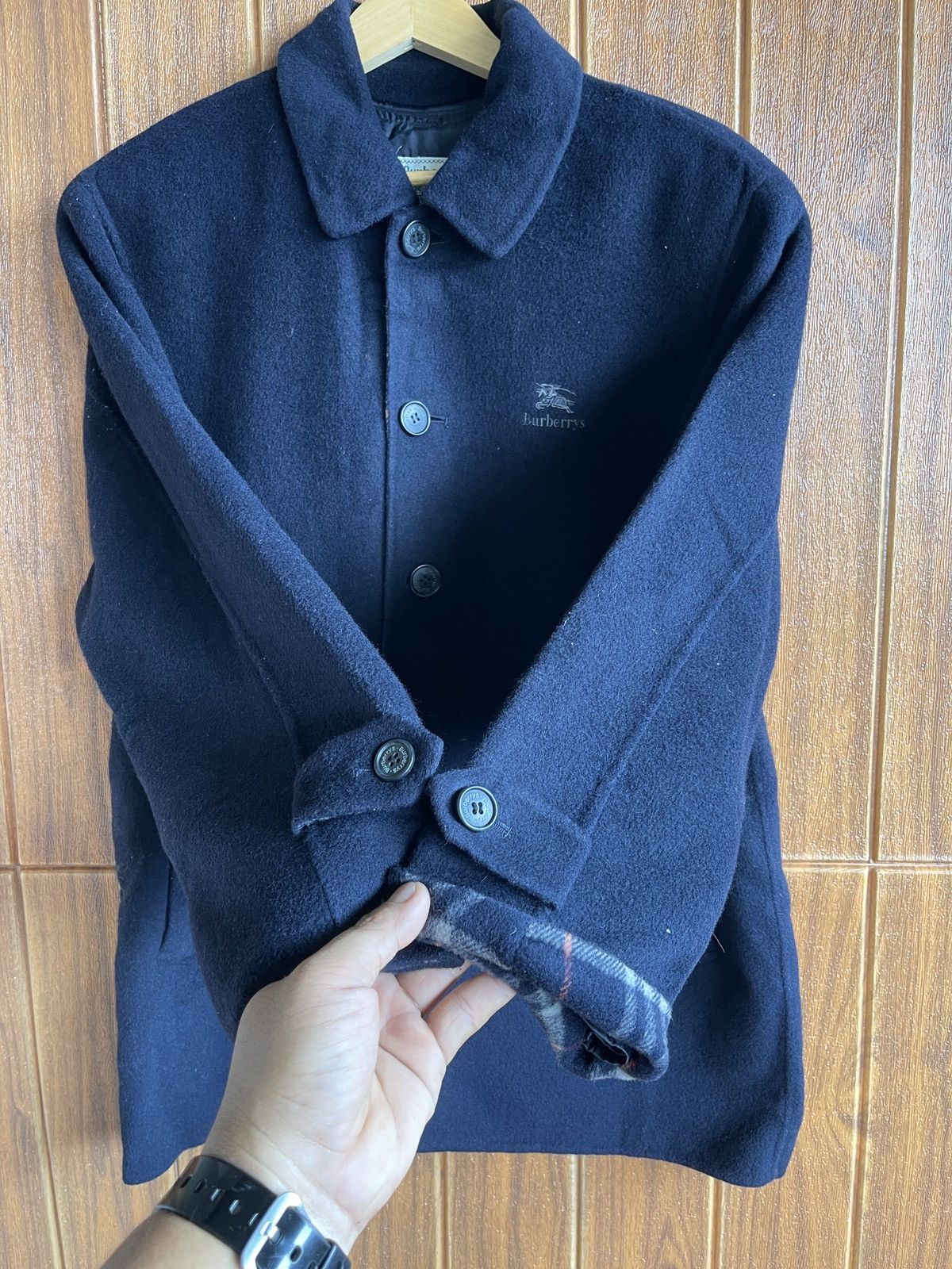 Last Drop🔥Rare🔥Vtg BURBERRYS Nova Check Wool Coat