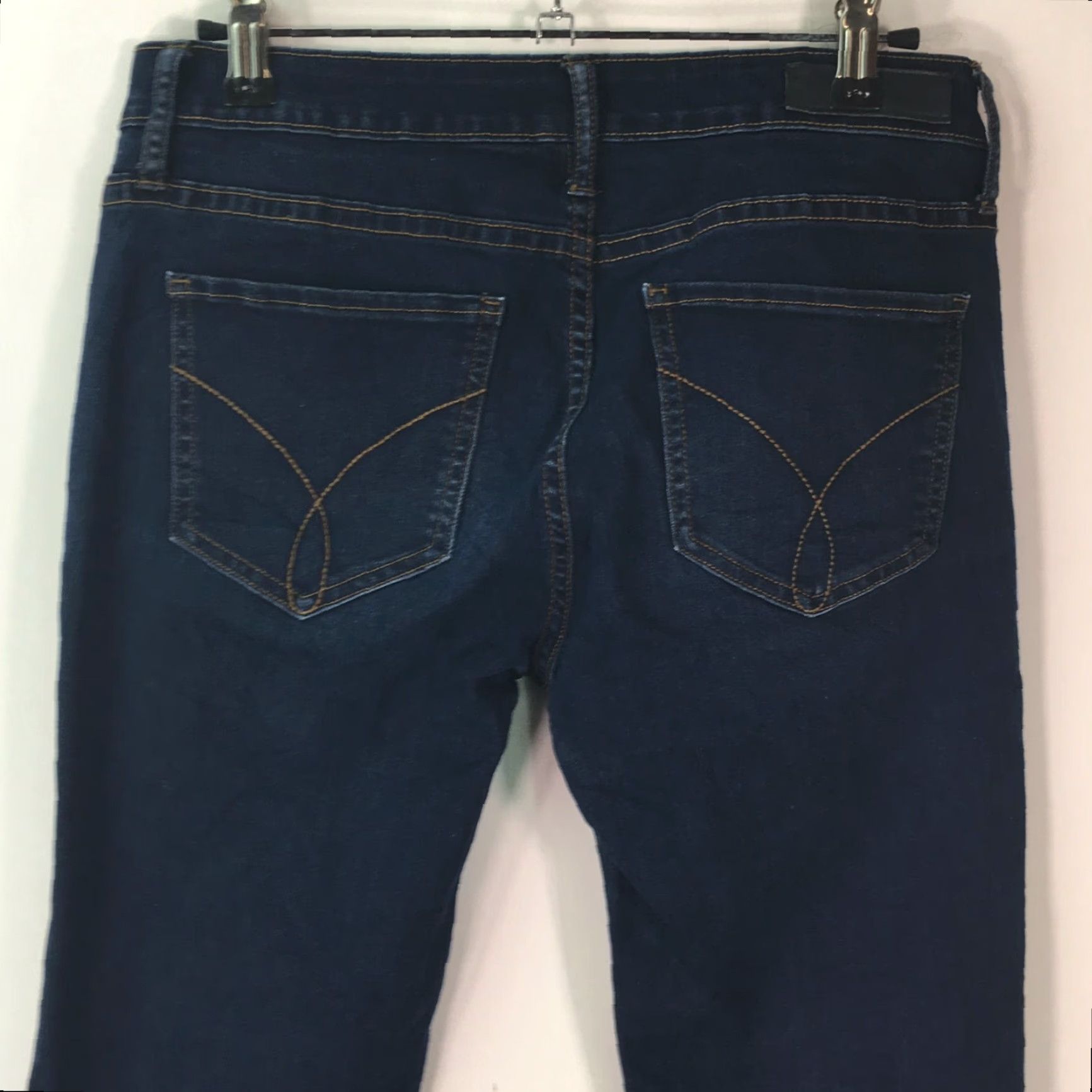 Calvin Klein Calvin Klein Jeans Women's Regular Denim Blue 30x32 Stretch Flat Front 5-Pocket Classic Straight Model Ultimate Skinny Size 27 Size 27" / US 4 / IT 40 - 4 Thumbnail