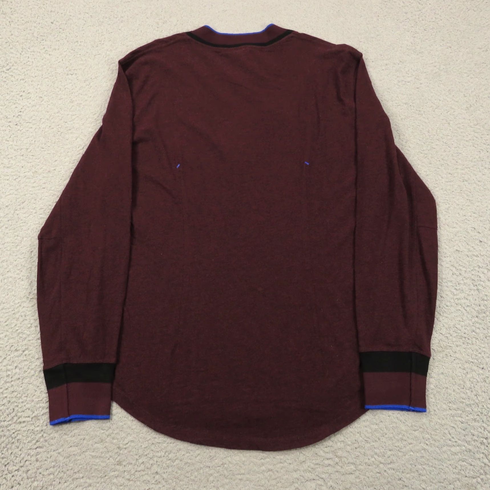 Vintage Kit & Ace Sweater Mens Large Cashmere Blend Burgundy Pullover Long Sleeve Shirt Size US L / EU 52-54 / 3 - 6 Thumbnail