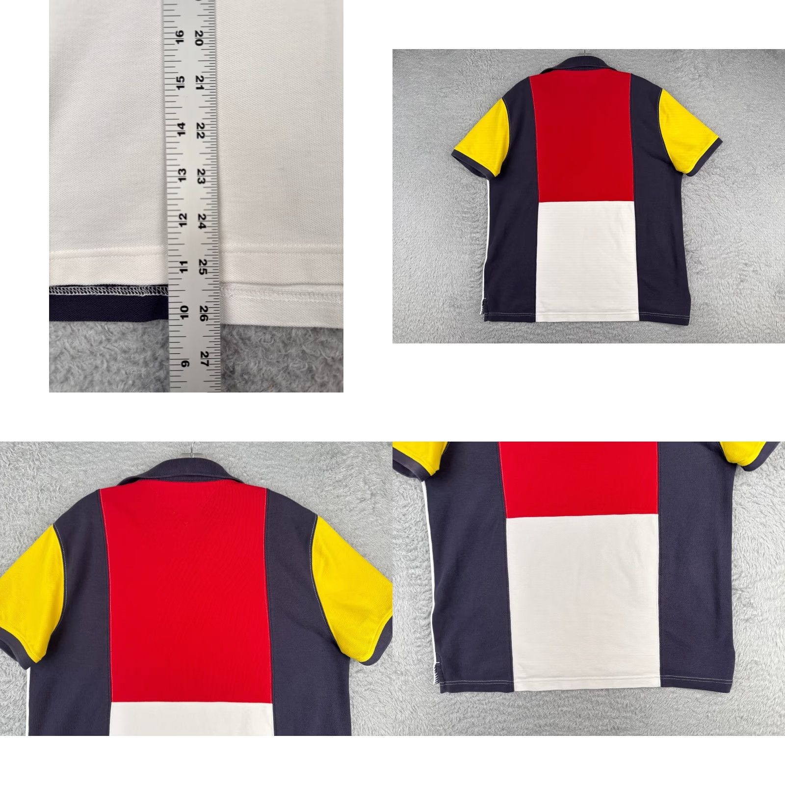 Tommy Hilfiger Tommy Hilfiger Polo Shirt Men L White Colorblock Polo Shirt Slim Fit Casual Polo Shirt Mens Colorblock 40 in Chest Size US L / EU 52-54 / 3 - 9 Thumbnail