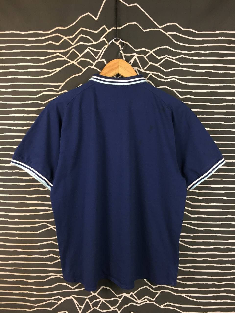 Japanese Brand VAN JAC Japan Embroidered Logo Tipped Mock Neck Polo Shirt Size US L / EU 52-54 / 3 - 9 Thumbnail
