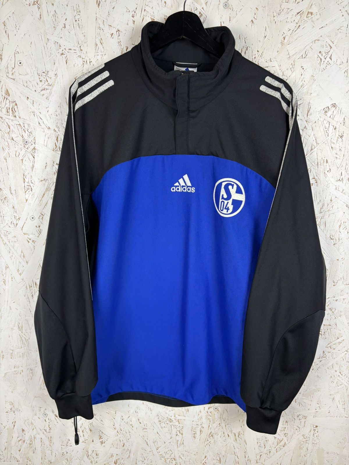 Adidas 00s Adidas Schalke 04 1/4 Zip Drill Top Jersey Blue M Size US M / EU 48-50 / 2 - 1 Thumbnail