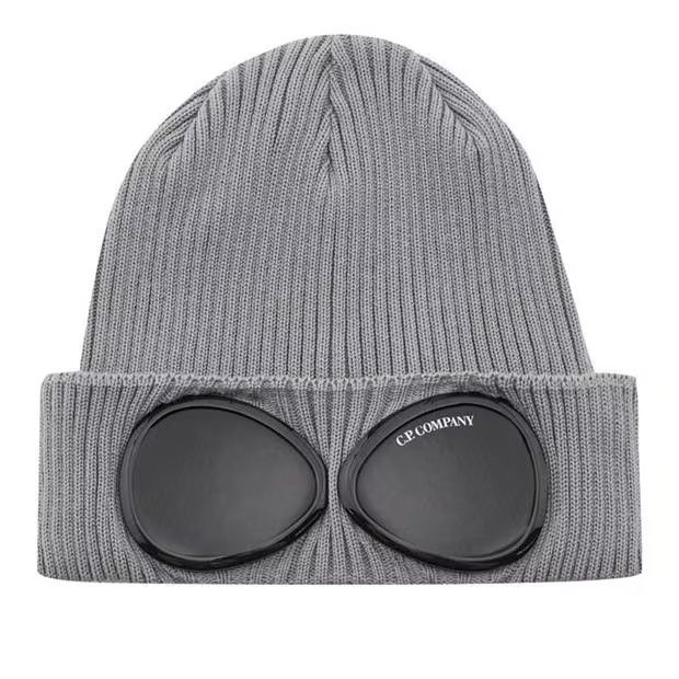 C.P. Company o1g2r1mq0225 Size: OS Knit Hat in Grey Size ONE SIZE - 1 Thumbnail