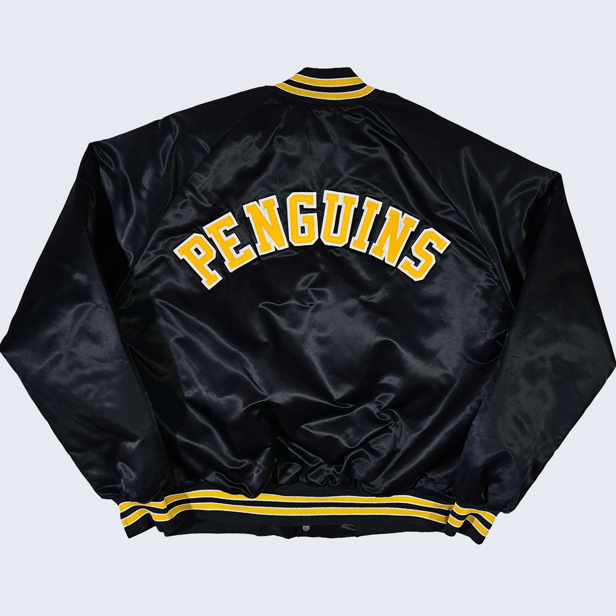 Chalk Line Pittsburgh Penguins Vintage 90s Satin Bomber Jacket Size US L / EU 52-54 / 3 - 1 Thumbnail