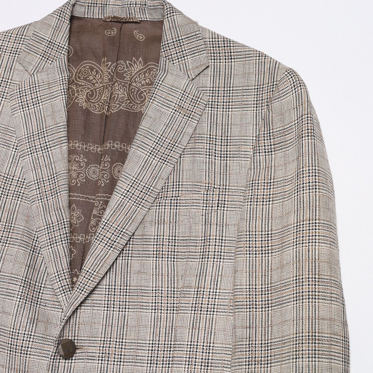 Etro Etro Linen Bandana Canvas Blazer Jacket Size 42R - 3 Thumbnail