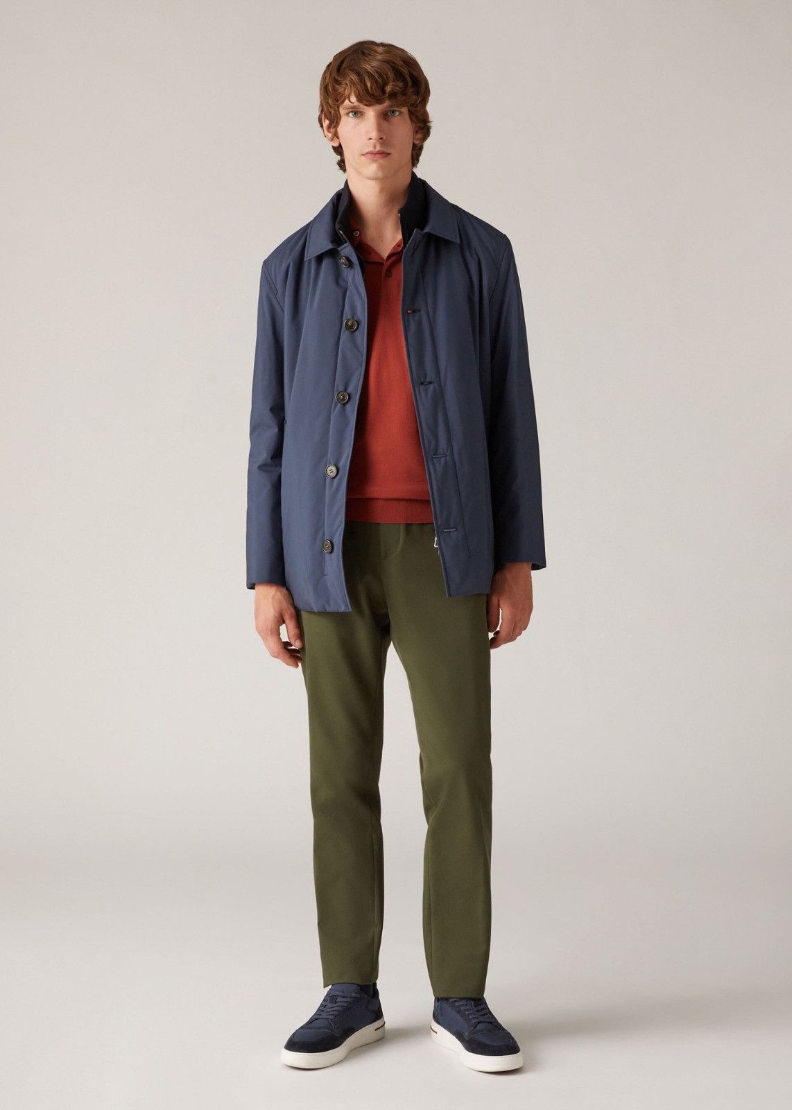 Loro Piana o1srvl11e1124 Ghibli WindWish Jacket in Blue Size US XL / EU 56 / 4 - 3 Thumbnail