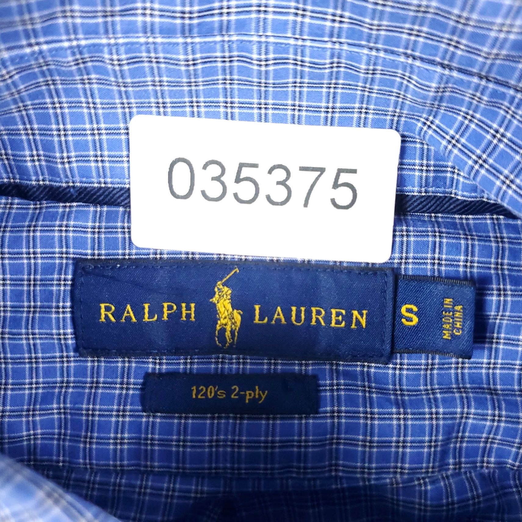 Ralph Lauren Ralph Lauren Shirt Mens Small Blue Plaid Button-Up Long Sleeve Cotton Casual Classic Preppy Mens Size US S / EU 44-46 / 1 - 6 Thumbnail