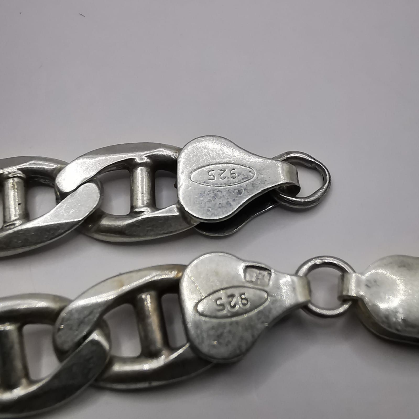 Sterling Silver Vintage Jewelry Chain, 925 Sterling Silver, Signed 43,12g Size ONE SIZE - 2 Thumbnail