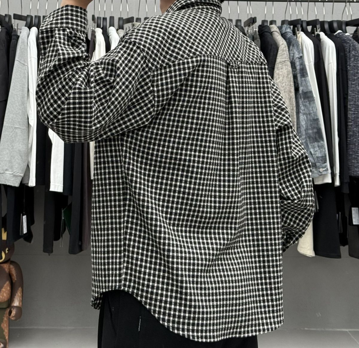 Other Black&White Gingham Oversized Button Down Shirt Size US M / EU 48-50 / 2 - 2 Thumbnail
