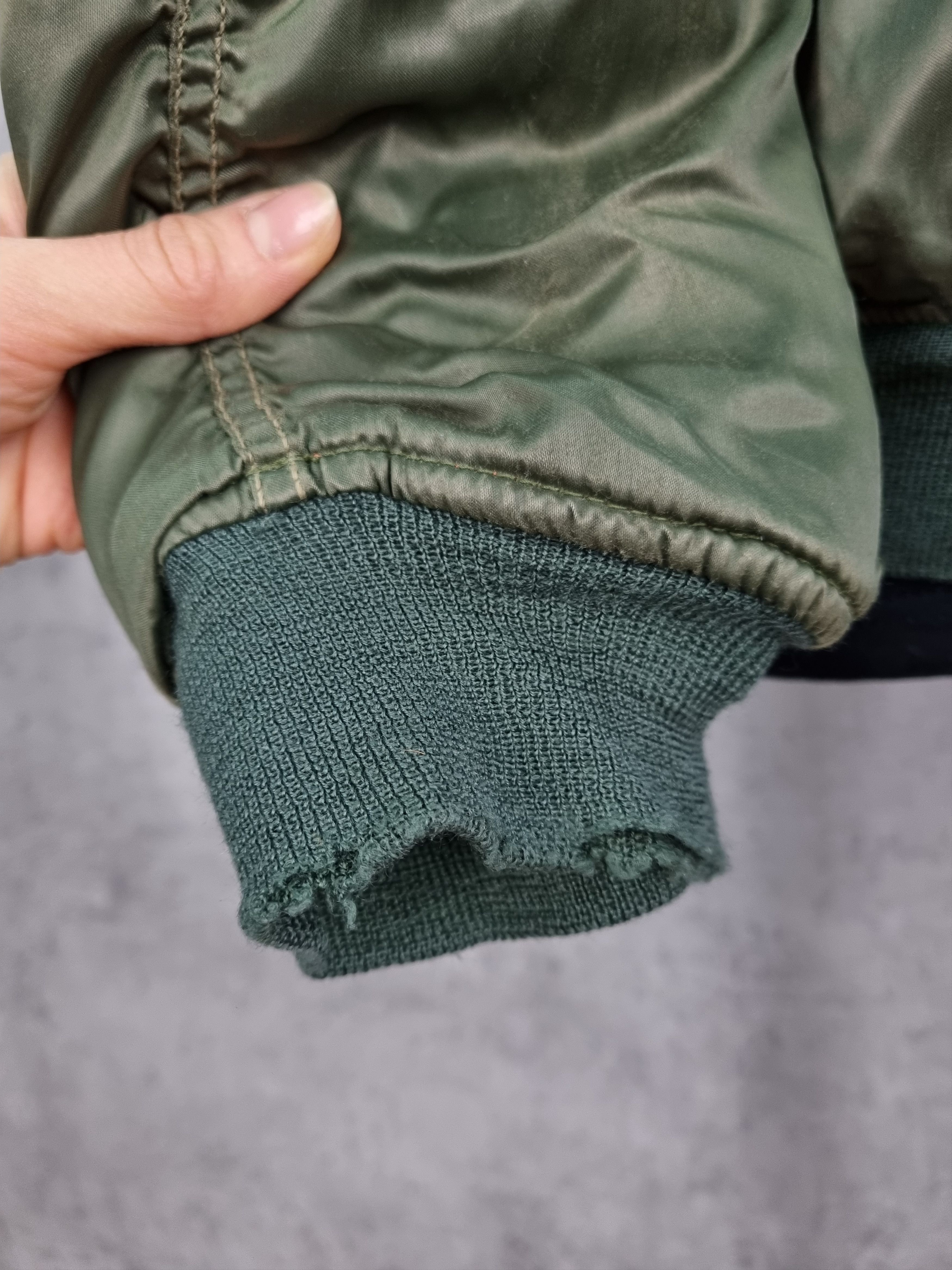 Vintage Destroyed Aviator Dirty Military Nylon Bomber Size US M / EU 48-50 / 2 - 13 Thumbnail