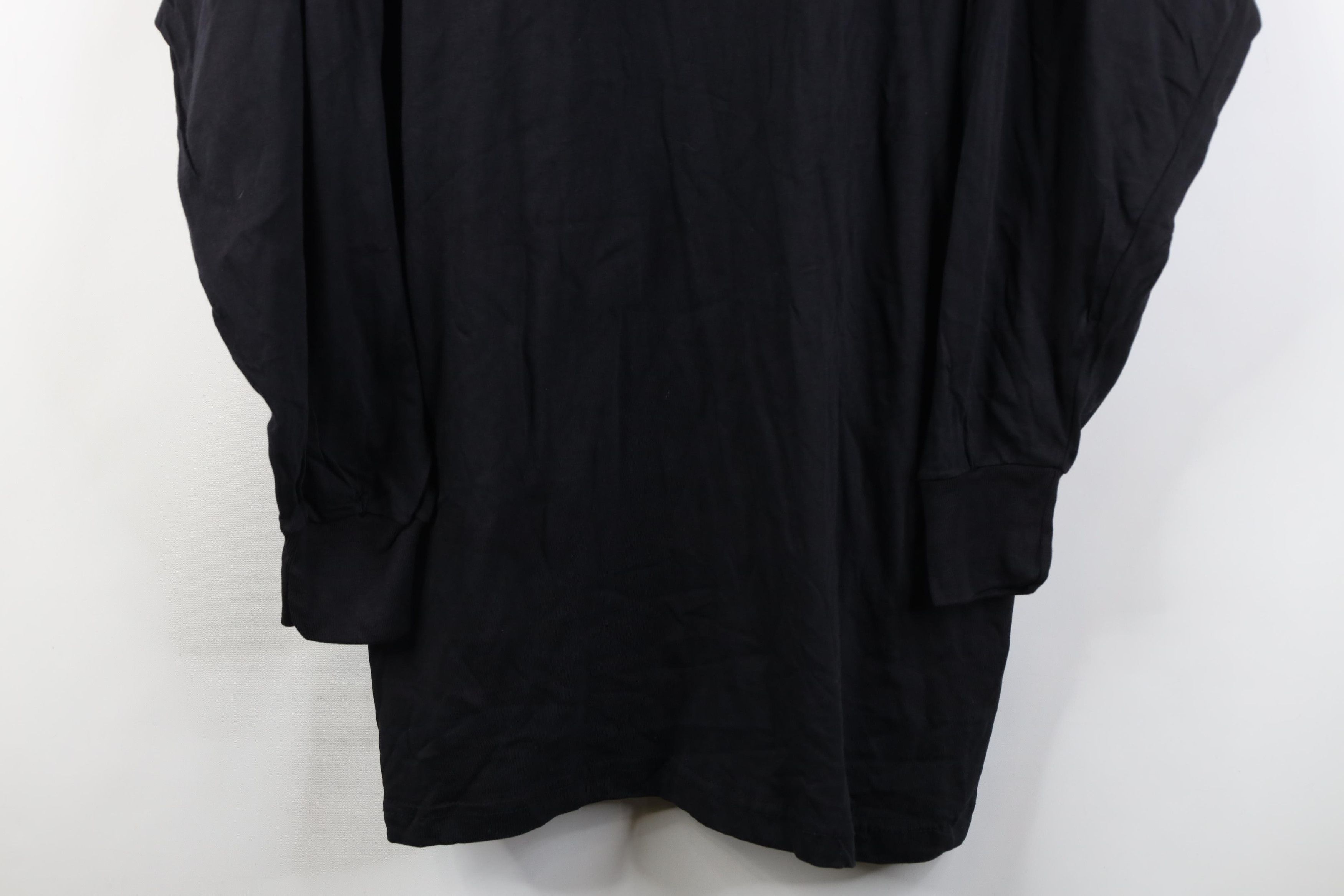 Vintage Vintage 90s Streetwear Long Sleeve T-Shirt Black Cotton Size US XXL / EU 58 / 5 - 3 Thumbnail