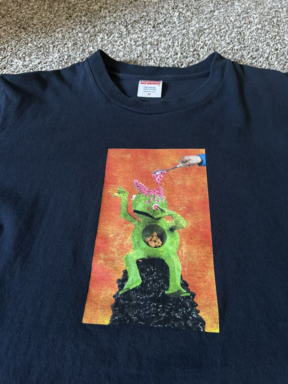 Supreme Supreme Brains Tee Navy Size US M / EU 48-50 / 2 - 2 Thumbnail