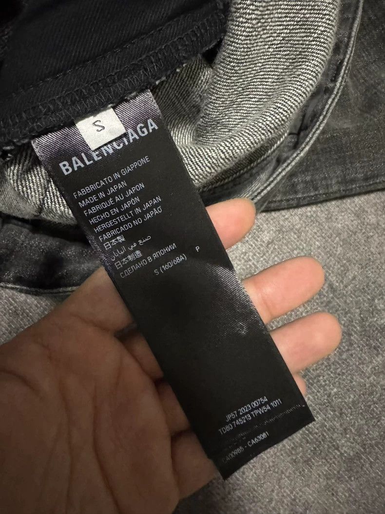 Balenciaga Balenciaga size XS Solid color mid-waist wide-leg casual j Size US 27 - 4 Thumbnail