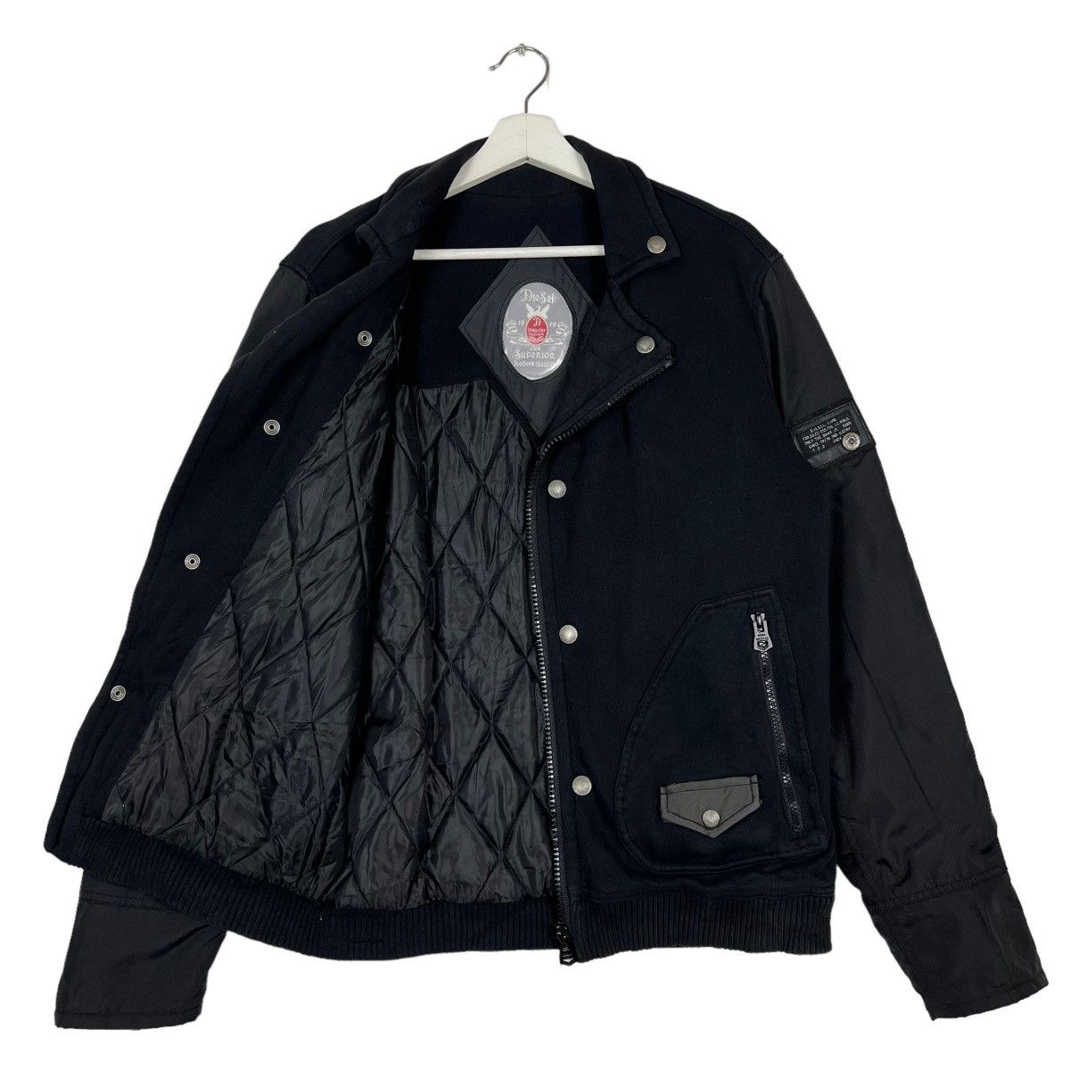 Diesel 🔥 DIESEL DOUBLE COLAR RIDER MOTO HYBRID JACKET Size US M / EU 48-50 / 2 - 3 Thumbnail