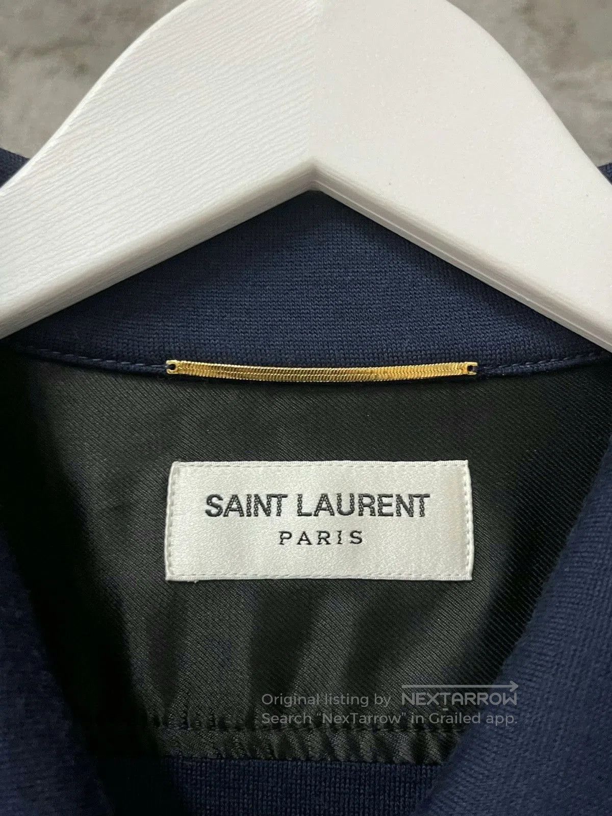 Saint Laurent Paris Saint Laurent Navy Blue Shirt. Size US XS / EU 42 / 0 - 6 Thumbnail