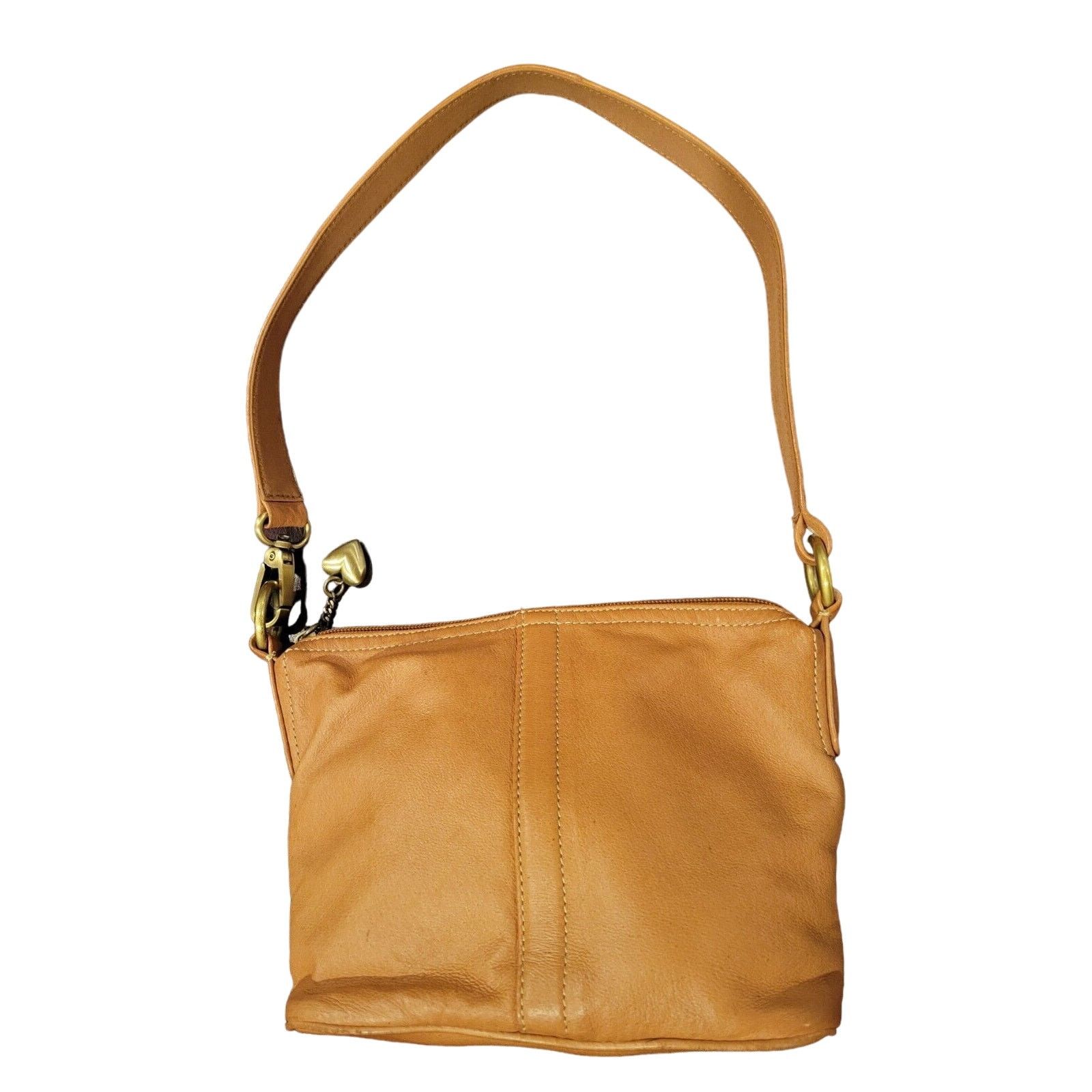 St. Johns Bay St. Johns Bay Genuine Tan Leather Purse Bag Great Condition Size ONE SIZE - 3 Thumbnail