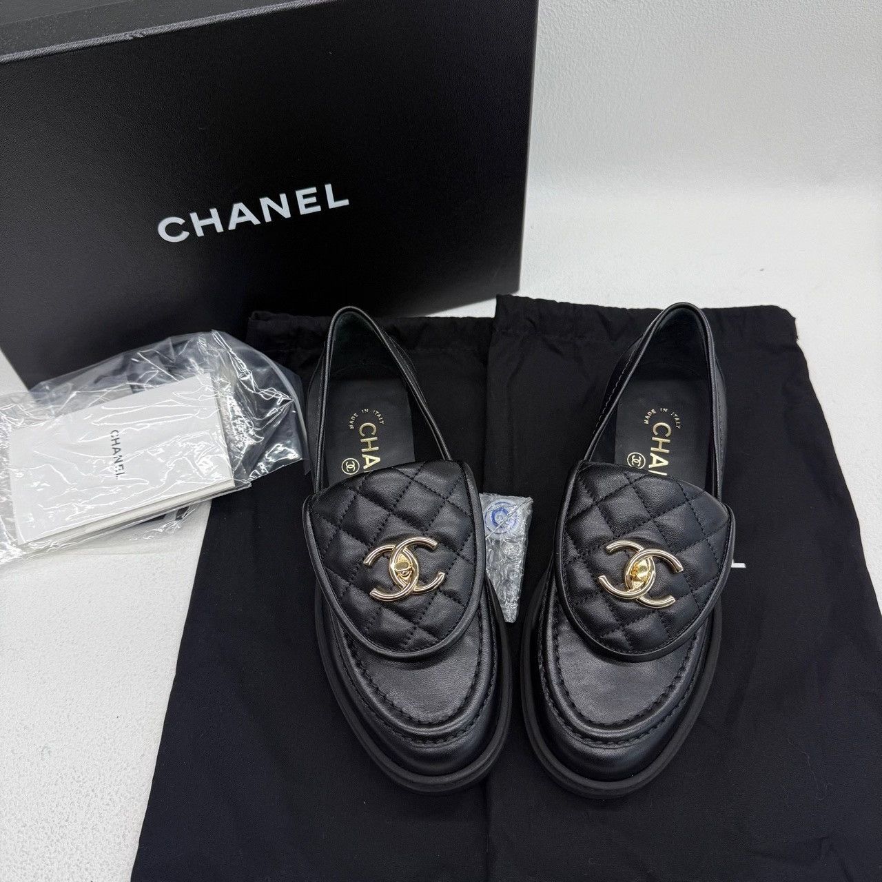 Chanel Chanel Black Lowtop Sneakers us_5 Women Size US 5 / IT 35 - 1 Thumbnail