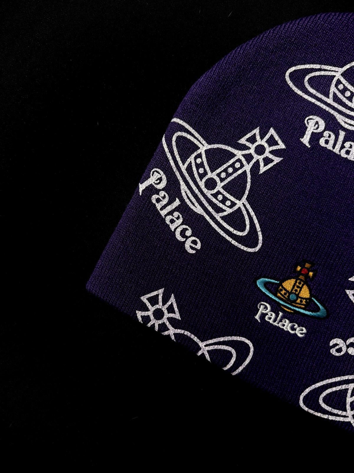 Palace × Vivienne Westwood Rare Palace x Vivienne Westwood Jersey Purple No Cuff Beanie Size ONE SIZE - 3 Thumbnail
