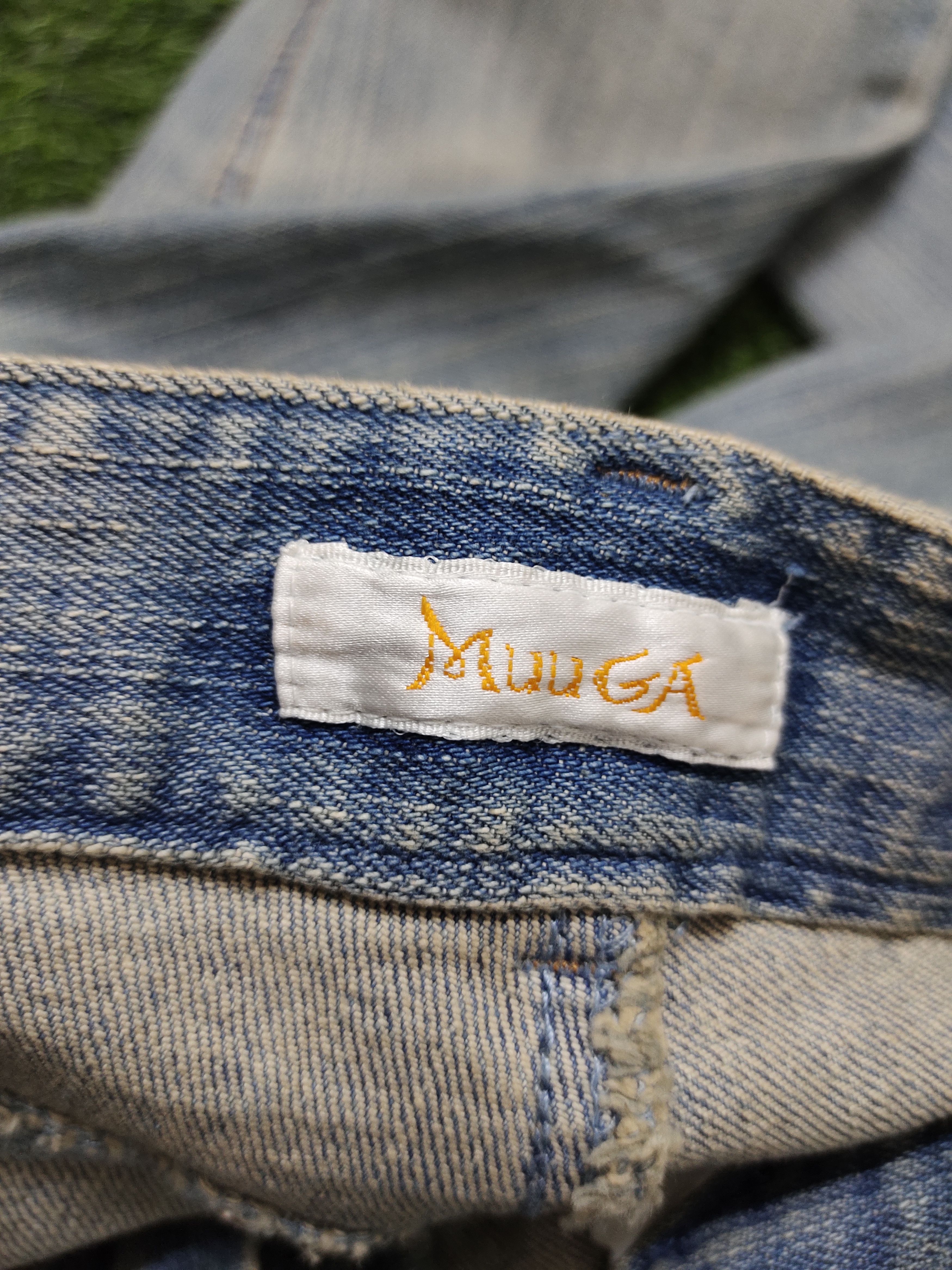 If Six Was Nine Flare Jeans Muuga Distress Faded Boot Cut Y2k Low Rise Size US 30 / EU 46 - 20 Thumbnail