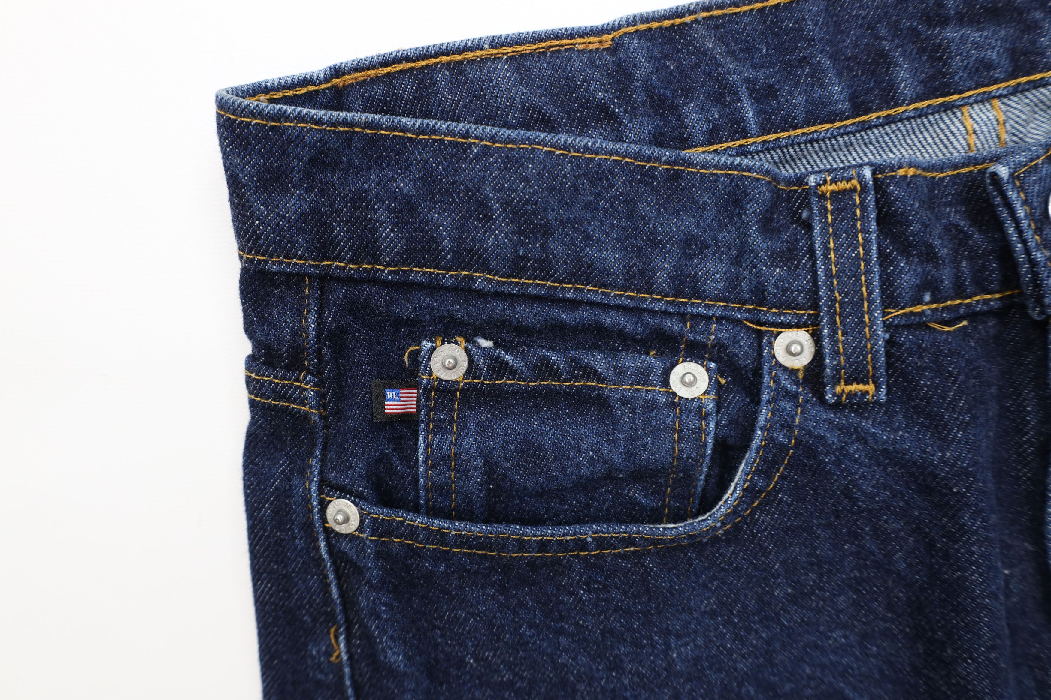 Ralph Lauren Vintage 90s Ralph Lauren Spell Out Bootcut Denim Jeans Blue Size 28" / US 6 / IT 42 - 8 Thumbnail