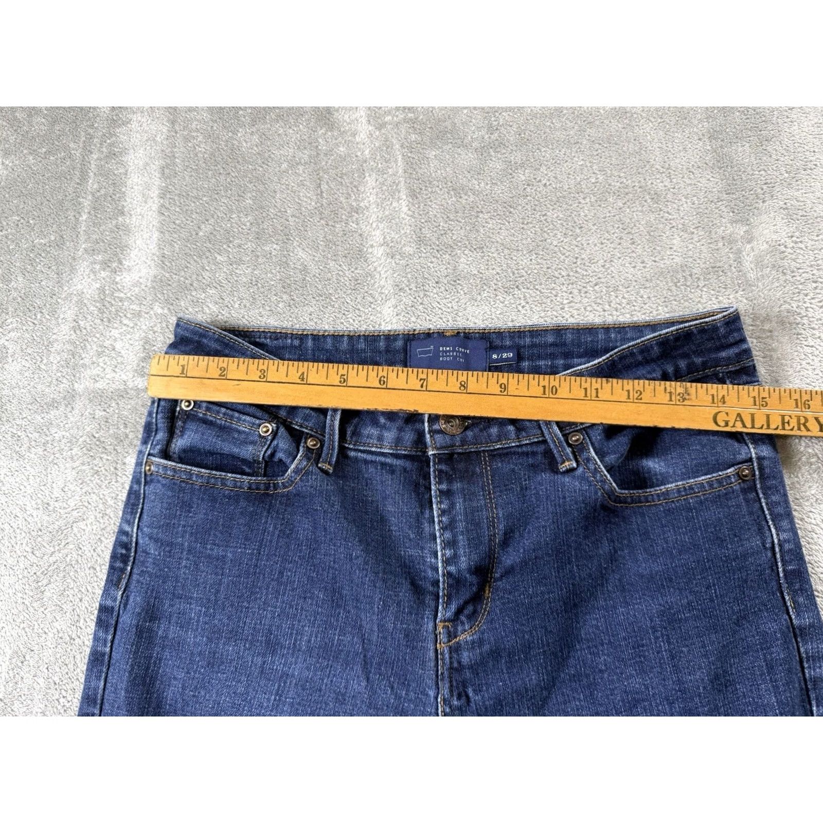 Levi's Levi's San Francisco Women's Demi Curve Boot Cut Blue Denim Jeans Sz 8/29 Junior Regular 5-Pocket Size 30" / US 8 / IT 44 - 4 Thumbnail