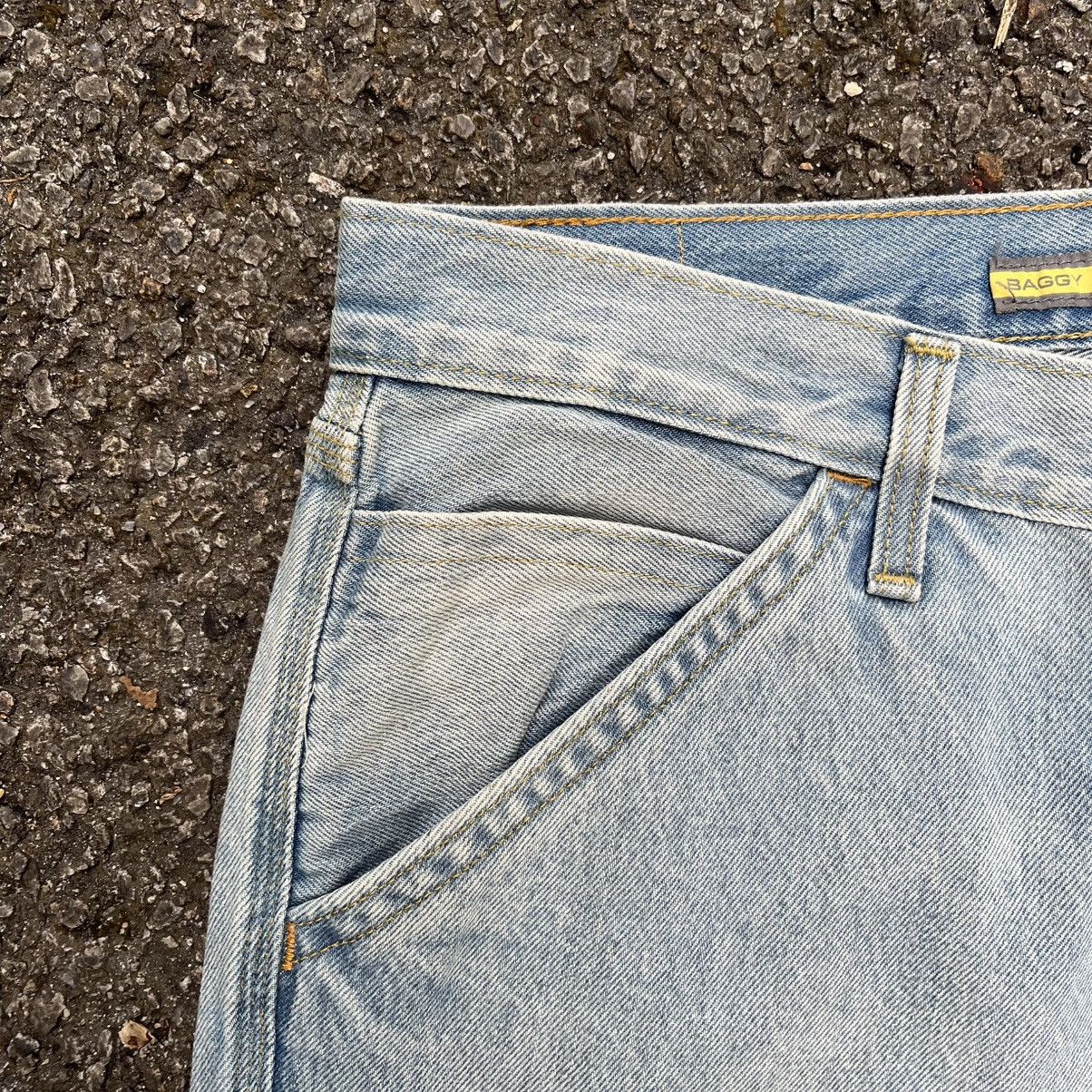 Levi's Levis Silvertab Baggy Jeans Light Blue Denim Carpenter Size US 33 - 4 Thumbnail