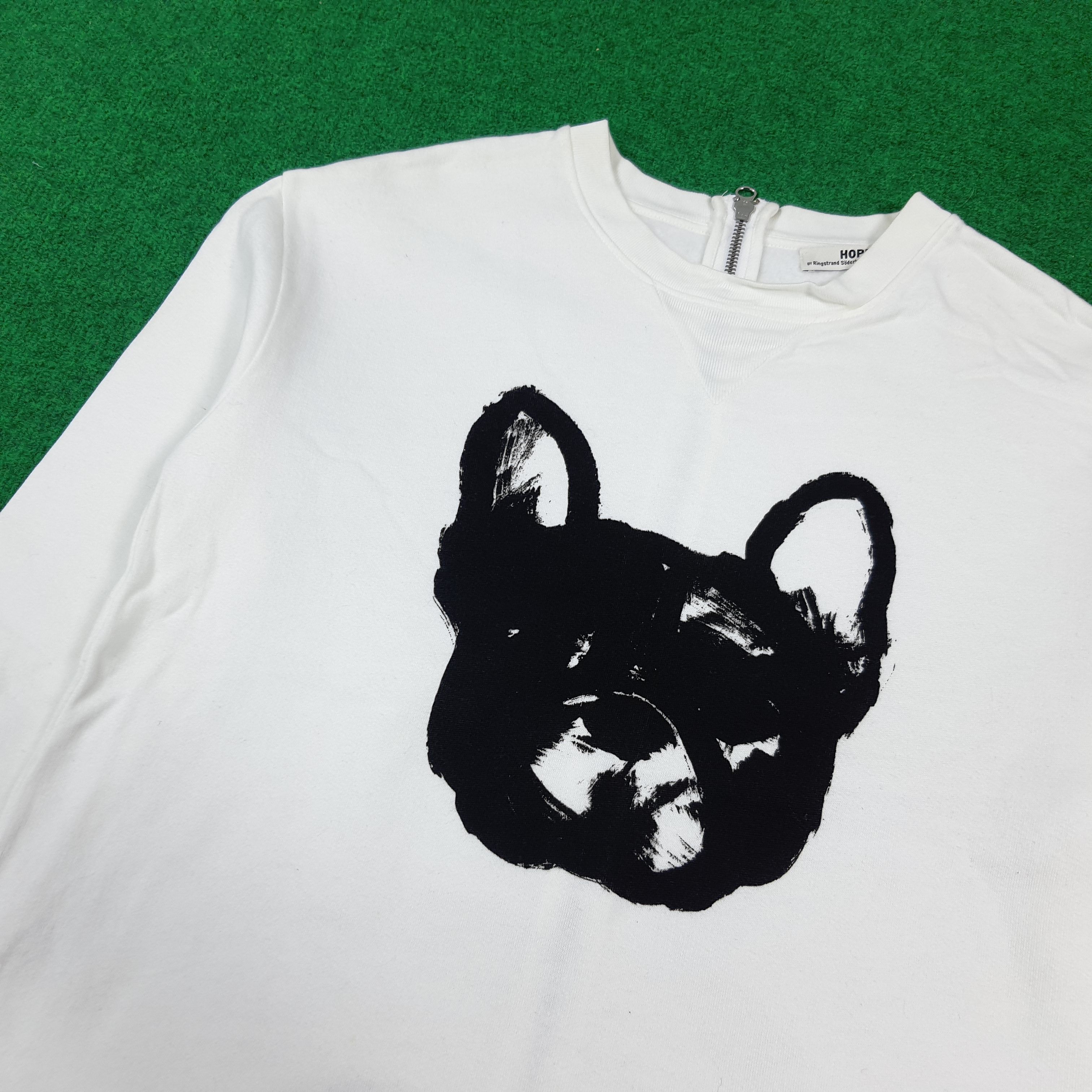 Hope Vintage HOPE Sthlm Back Zip Bulldog Sweatshirt C295N17 Size S / US 4 / IT 40 - 2 Thumbnail