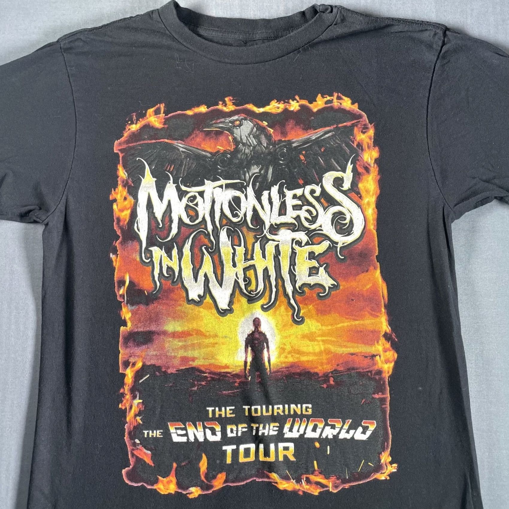 Vintage Motionless In White Shirt Mens M Black Tour End Of The World Band Tee 2023 Mens Medium Black Crew Neck Short Sleeve Graphic Print Size US M / EU 48-50 / 2 - 2 Thumbnail