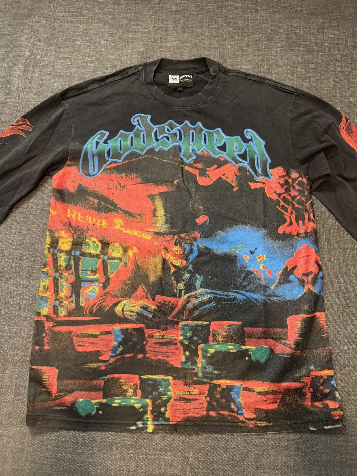 Godspeed Godspeed Life’s a Gamble Long sleeve Tee Size US L / EU 52-54 / 3 - 1 Thumbnail