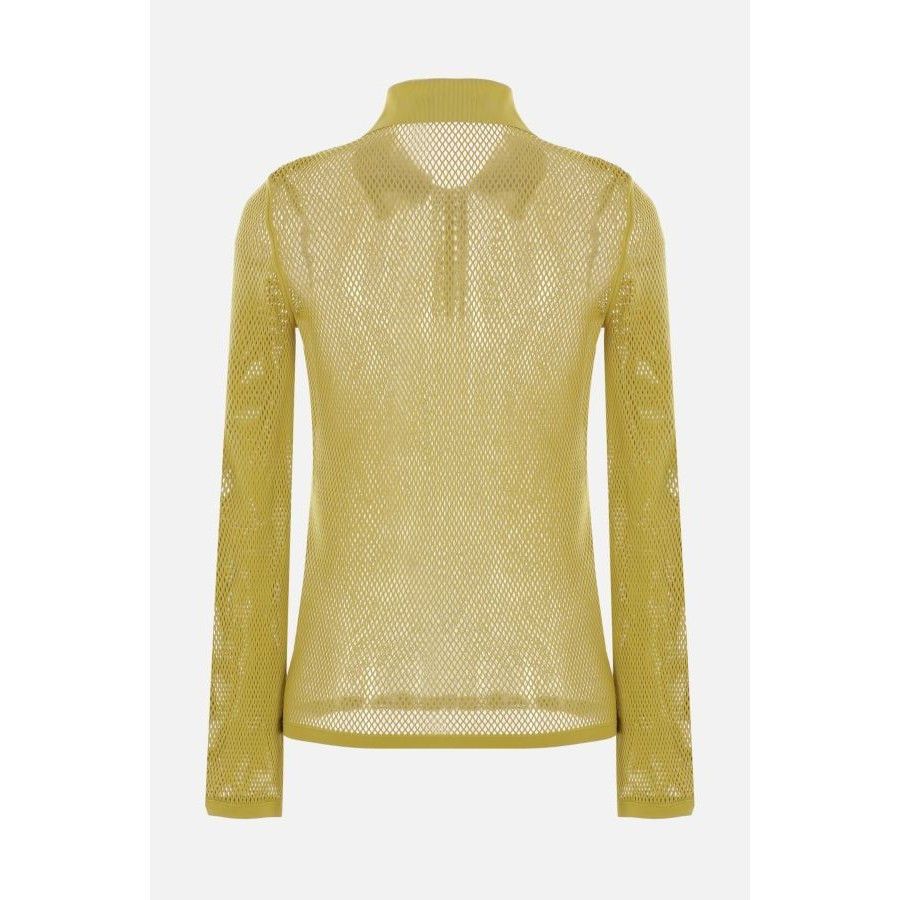 Gucci GUCCI Embossed Technical Mesh Yellow Polo Shirt New & Authen Size US M / EU 48-50 / 2 - 2 Thumbnail