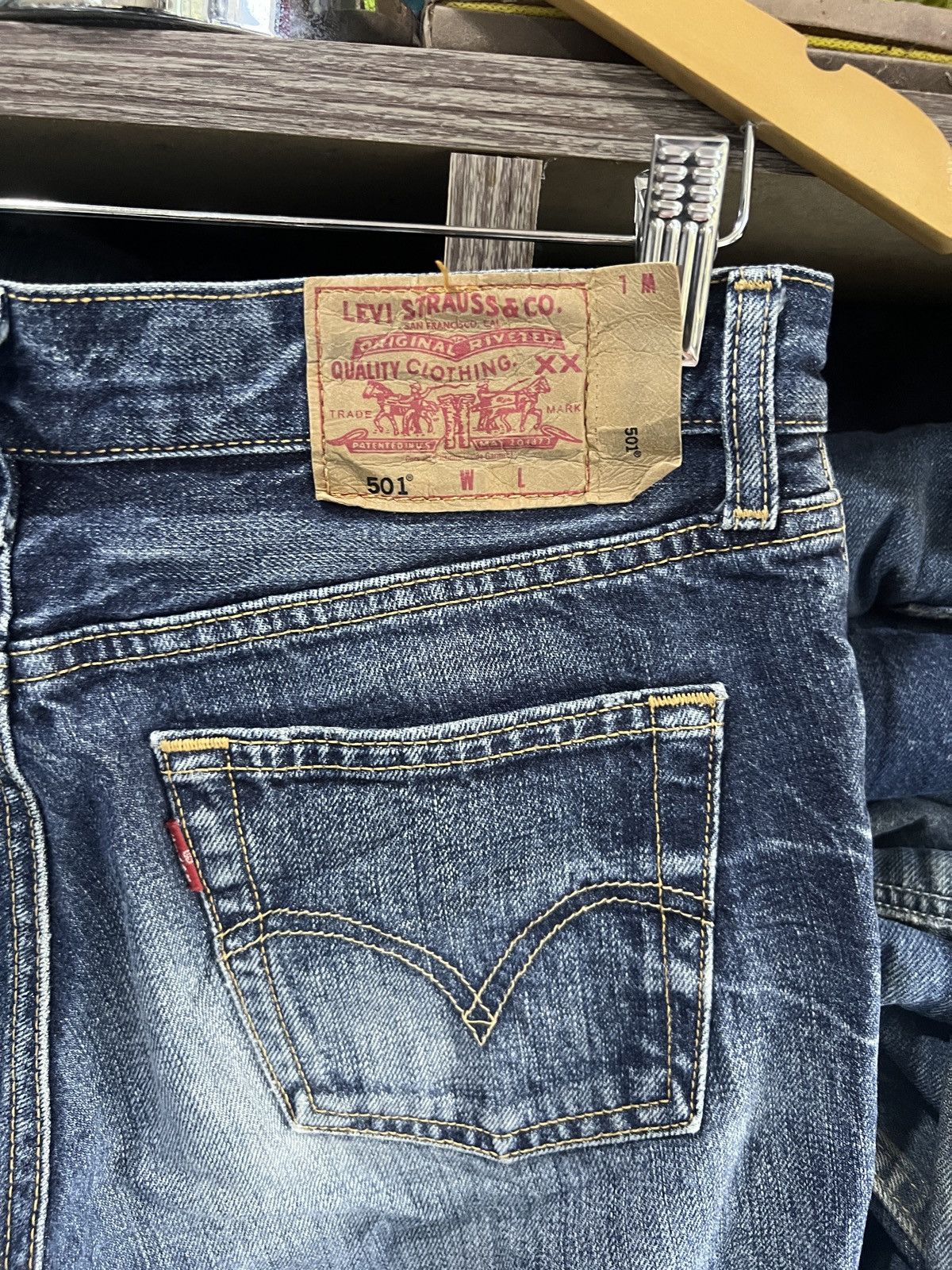 Levi's 🔥Levis 501 Button No 359 Distressed Denim Size 29" - 13 Thumbnail