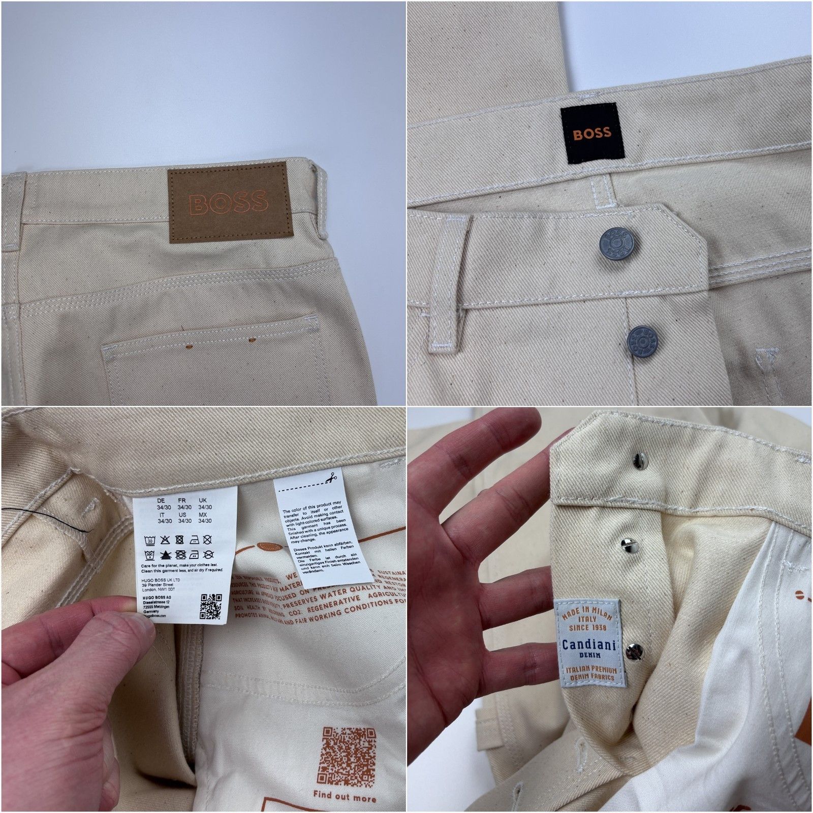 Hugo Boss Hugo Boss Candiani Denim Utility Carpenter Jeans Work 34x30 Size US 34 / EU 50 - 7 Thumbnail
