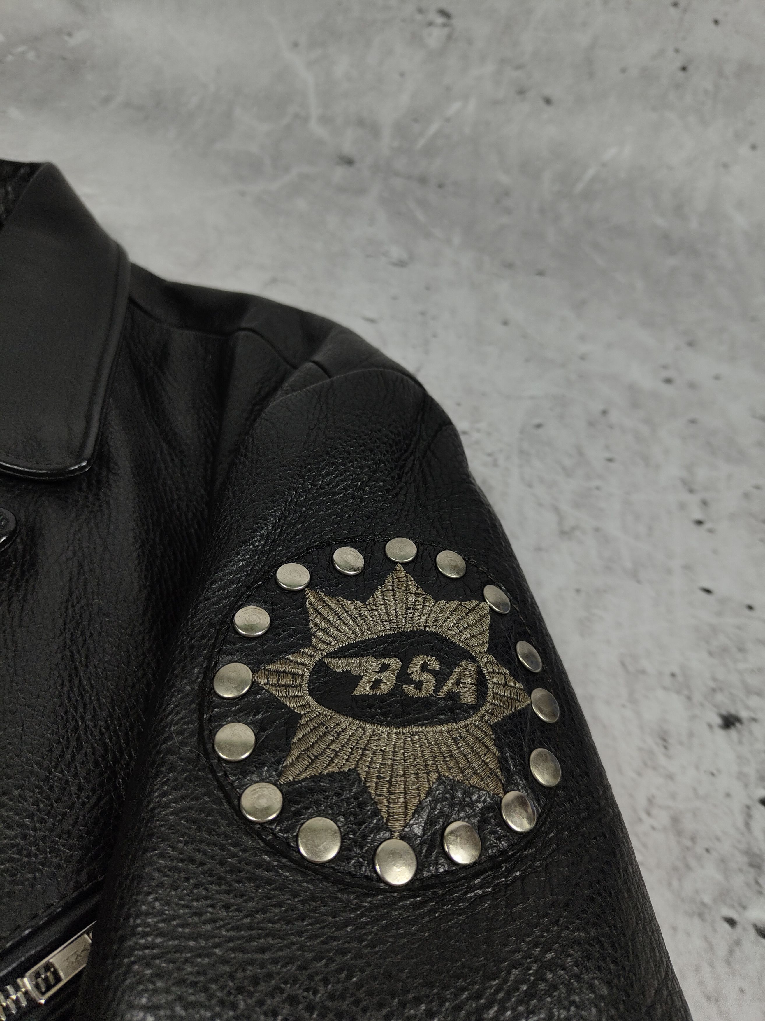 Leather × Vintage Vintage Leather Biker Jacket Size US L / EU 52-54 / 3 - 5 Thumbnail