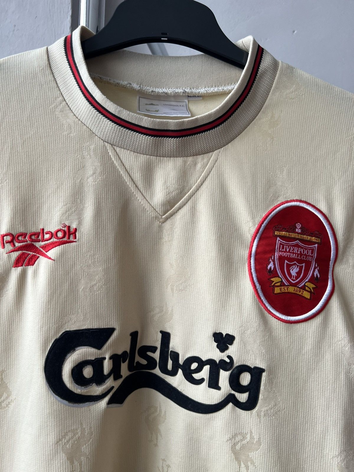 Reebok 1996/97 LIVERPOOL #9 FOWLER AWAY SOCCER JERSEY FOOTBALLSHIRT Size US M / EU 48-50 / 2 - 5 Thumbnail