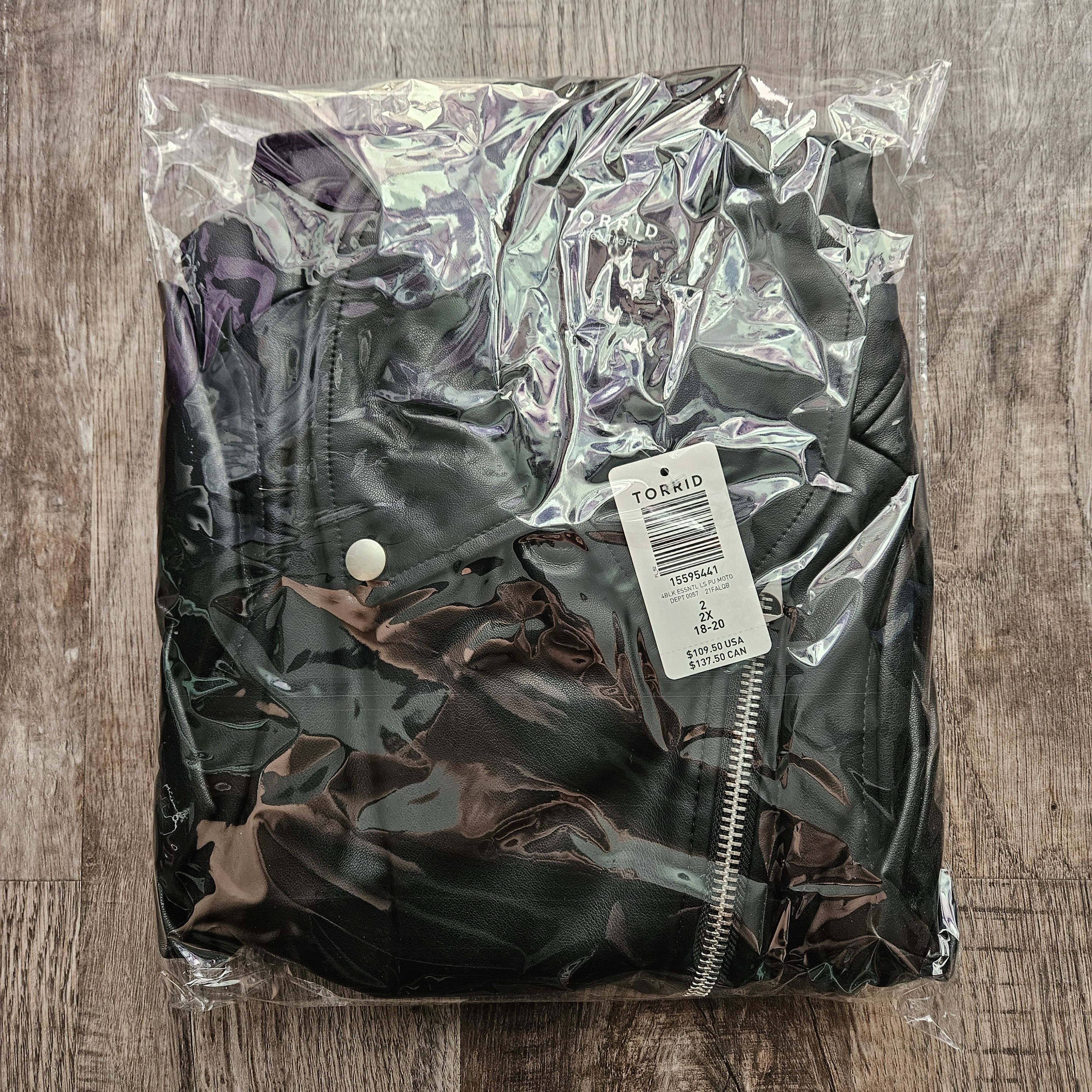 Torrid Torrid Faux Leather Asymmetrical Moto Jacket Size XXL / US 16-18 / IT 52-54 - 5 Thumbnail