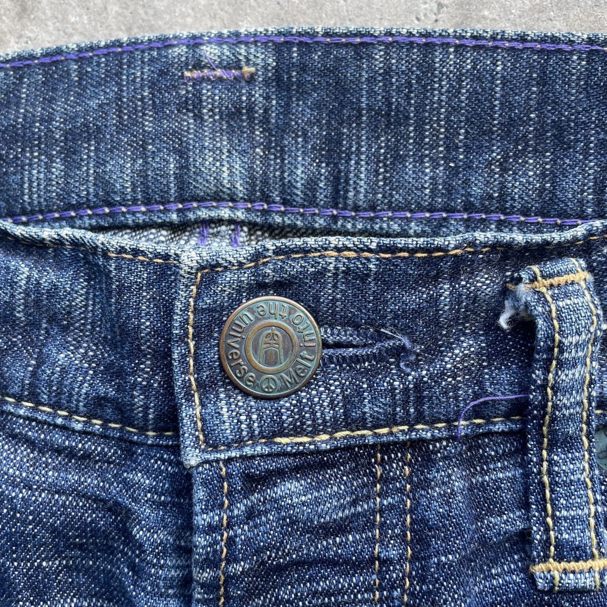 Japanese Brand Vintage Japanese Jeans Button Fly Denim Faded Pants W35x28.5 Size US 35 - 7 Thumbnail