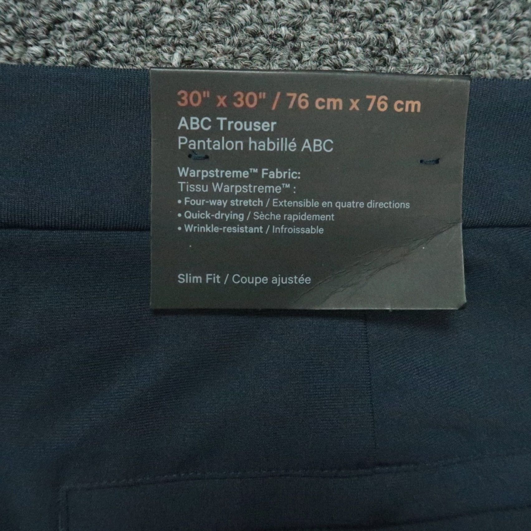 Lululemon Lululemon Pants Men 30x25 Blue ABC Slim Fit 5 Pocket Warpstreme NWT Chino Straight Classic Pants Mens Blue NWT Size US 30 / EU 46 - 7 Thumbnail