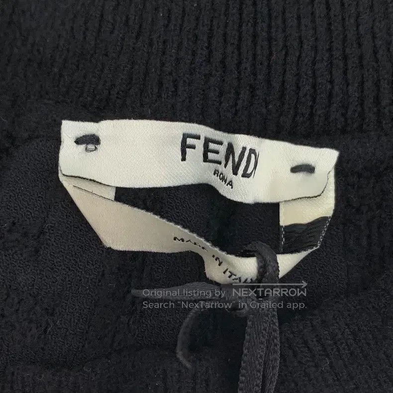 Fendi Fendi Black logo embossed full print casual knitted half-l Size 24" / US 00 / IT 34 - 5 Thumbnail