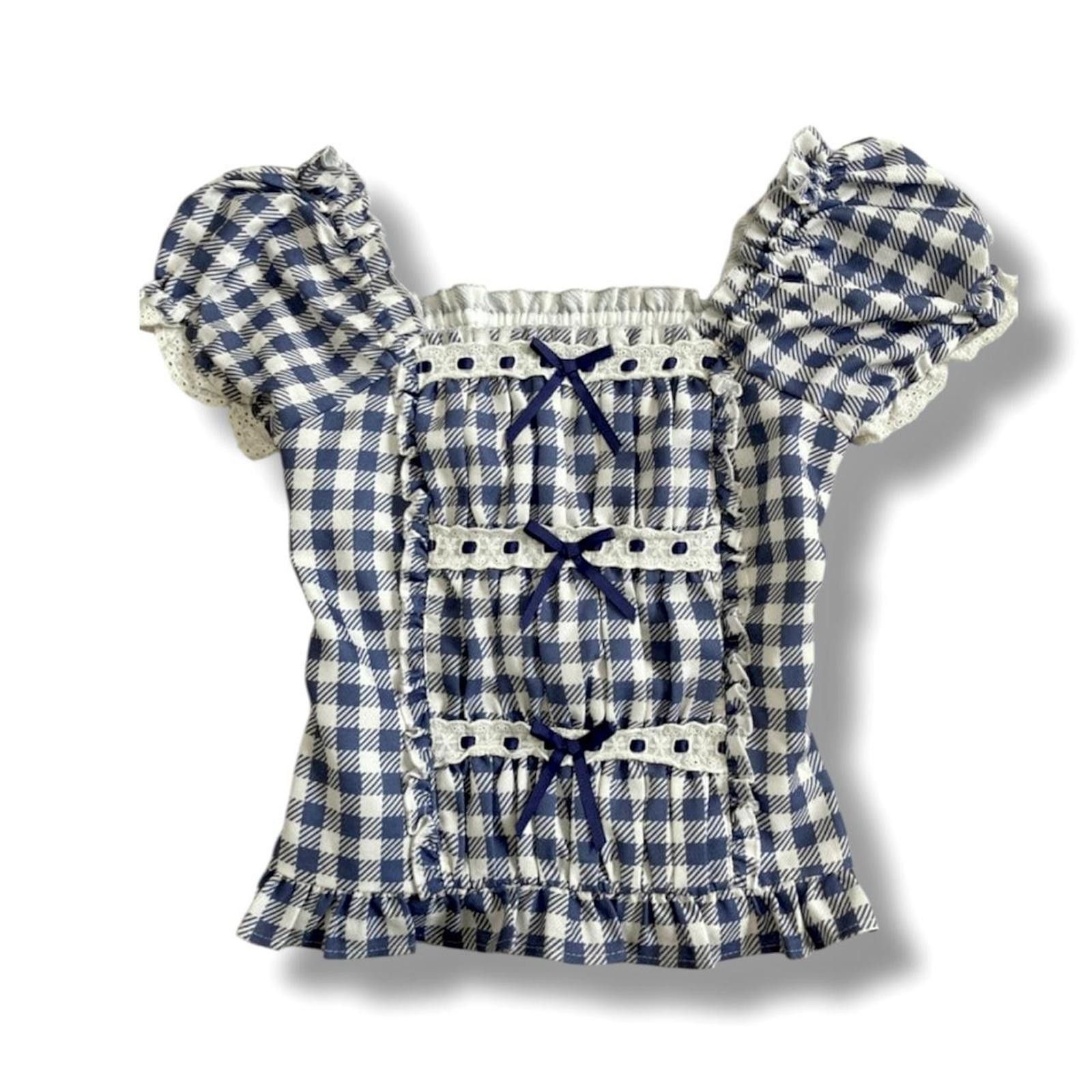 Other LIZ LISA milk maid puff sleeve fairy coquette blouse top Size XS / US 0-2 / IT 36-38 - 1 Thumbnail