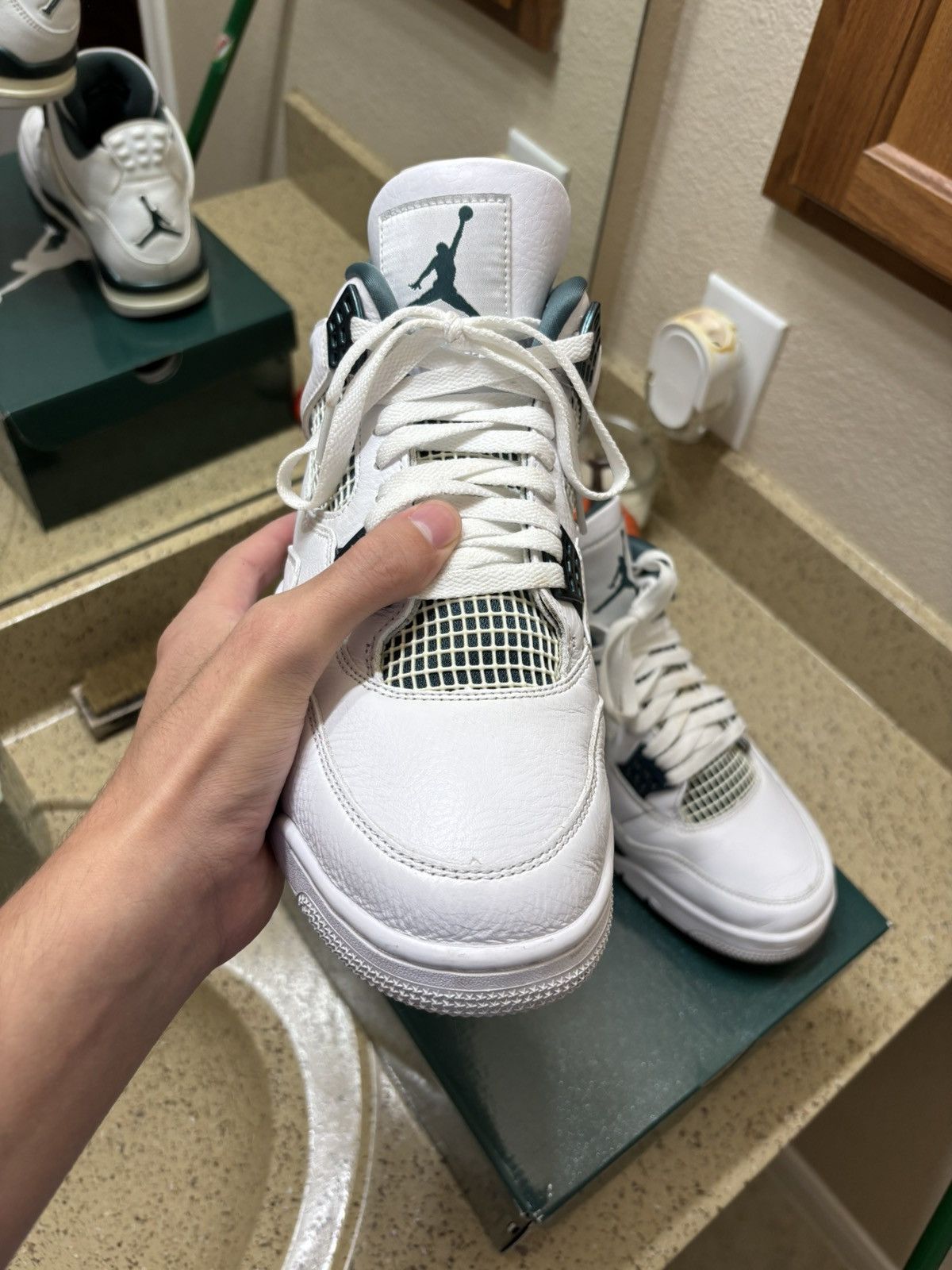 Jordan Brand Jordan 4 retro oxidized green Size US 11 / EU 44 - 4 Thumbnail