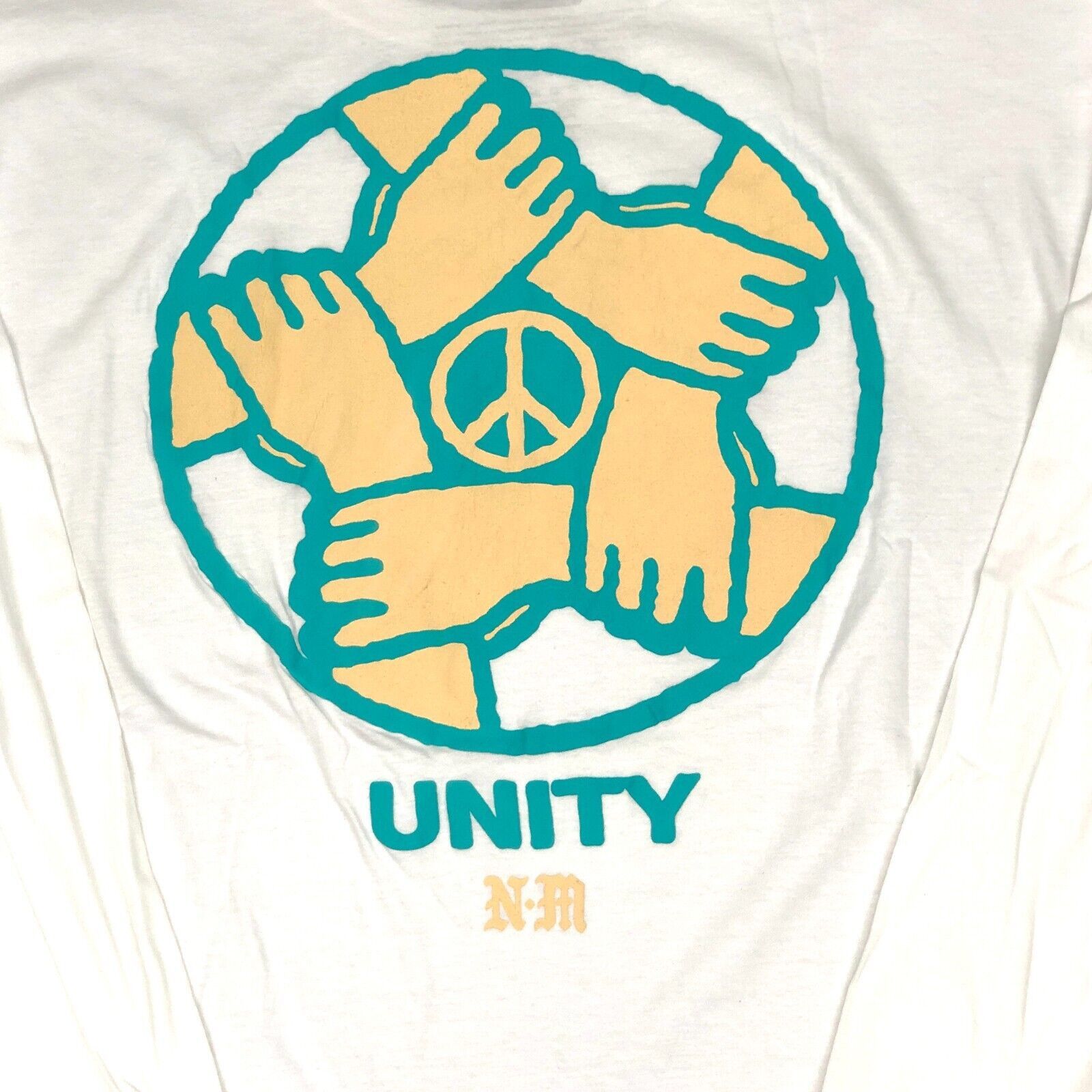 Stussy Never Made Unity Peace Long Sleeve White Shirt Large L Art Size US L / EU 52-54 / 3 - 2 Thumbnail