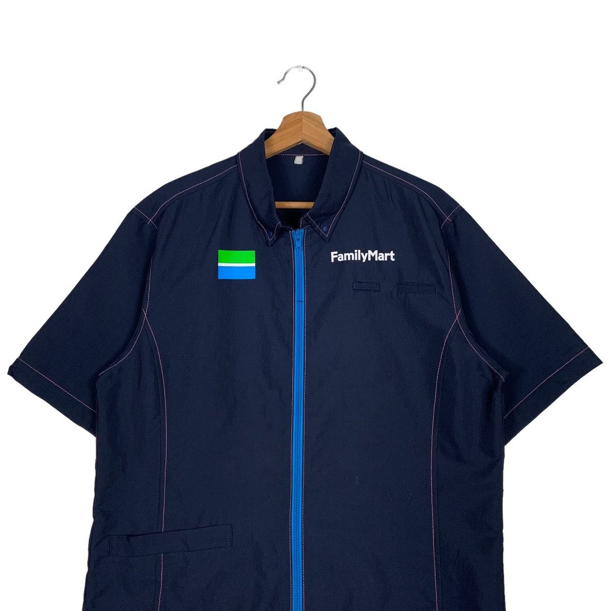 Vintage FAMILY MART Short Sleeve Uniform Jacket #0250-C11 Size US M / EU 48-50 / 2 - 3 Thumbnail