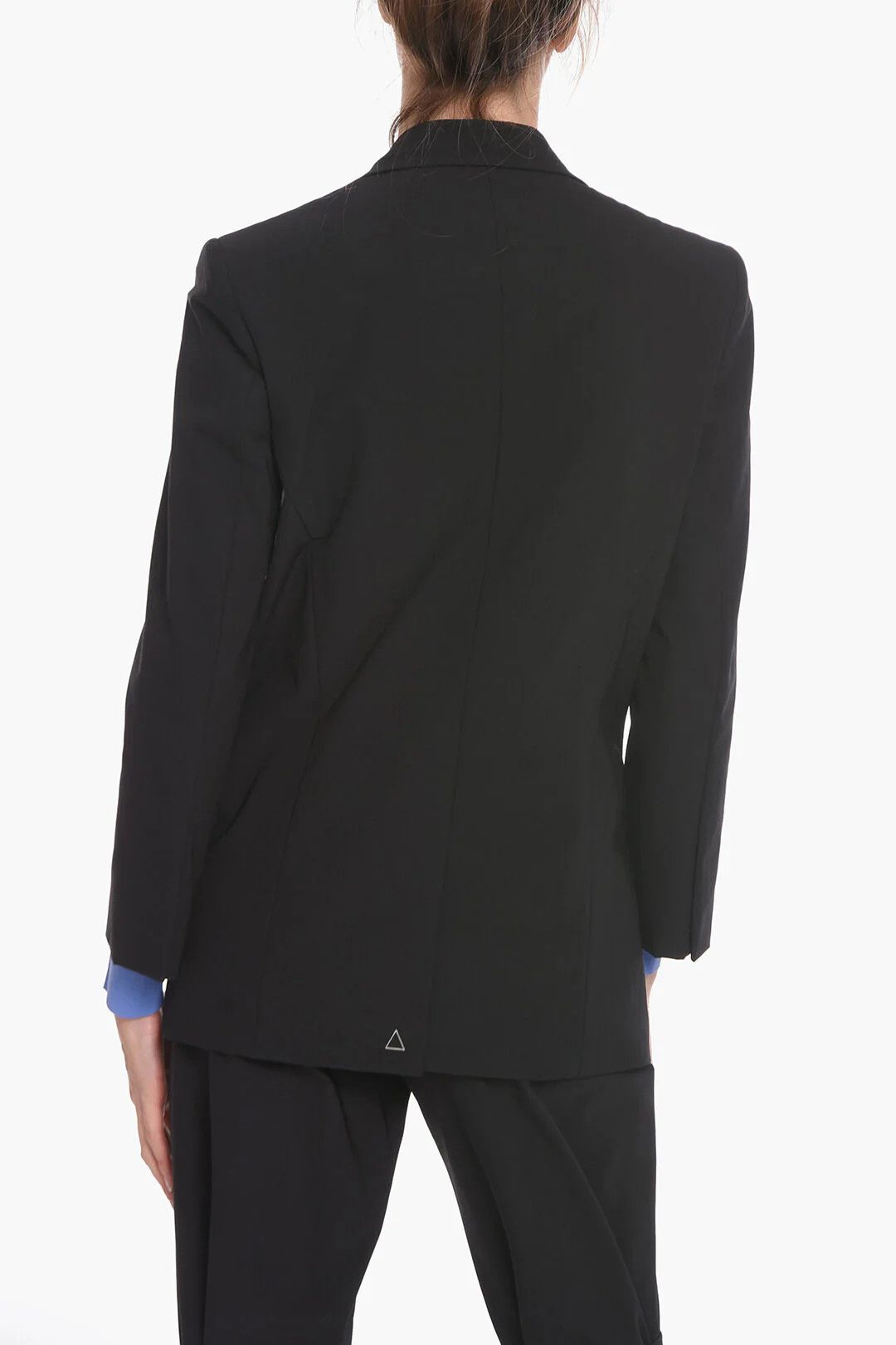 Bottega Veneta og1mm0426 Nylon Canvas Single-Breasted Blazer in Black Size XS / US 0-2 / IT 36-38 - 2 Thumbnail