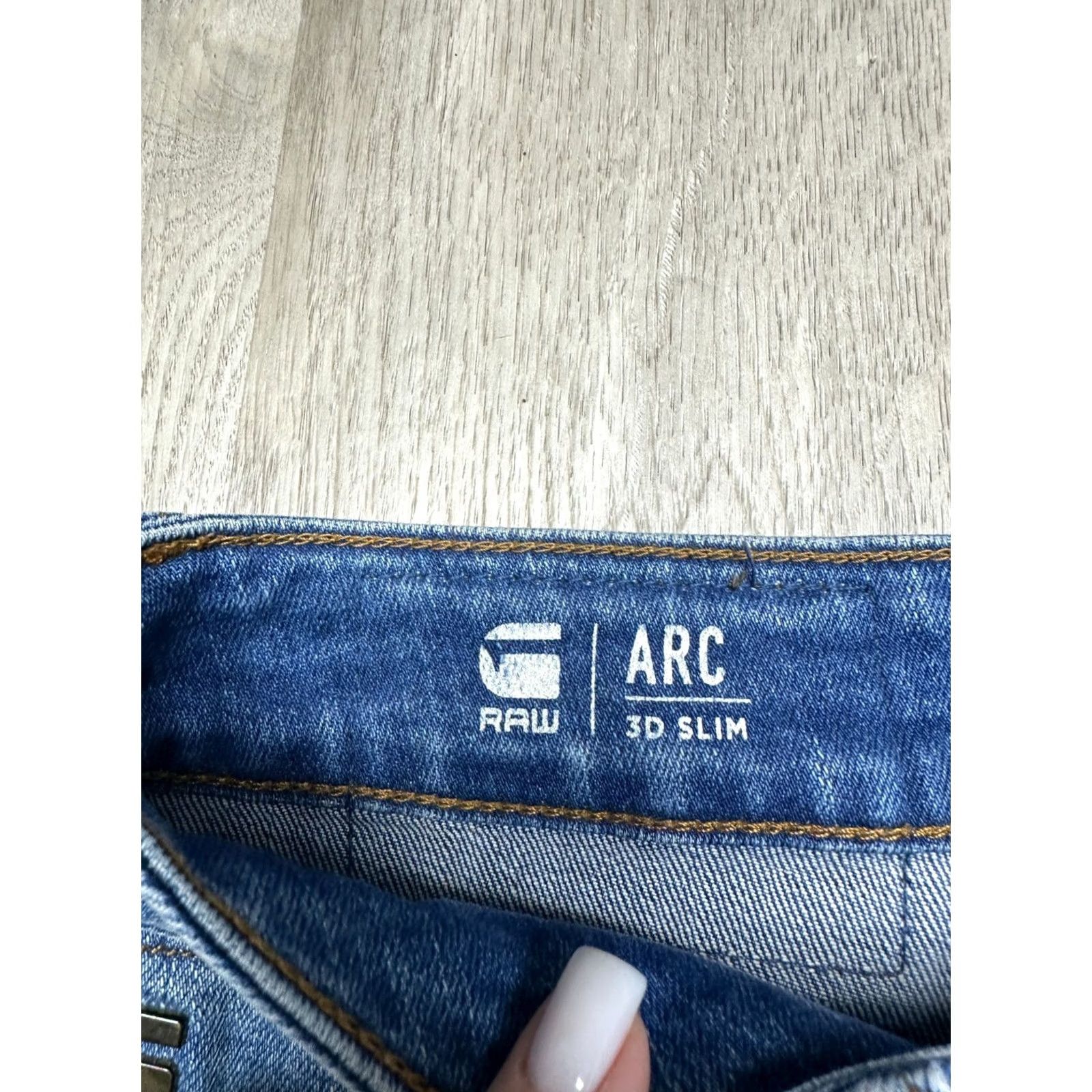 G-Star G-Star Arc Jeans Mens 31 Arc Slim Denim Pants Blue 31 Inseam 32 Waist 31 Size Regular Vietnam Cotton Denim Brand G-Star Arc 3D Vintage Slim Jeans Mens Size US 31 - 4 Thumbnail